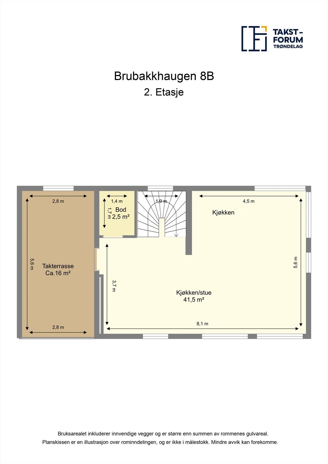 Planskisse - 2. etasje Galleribilde