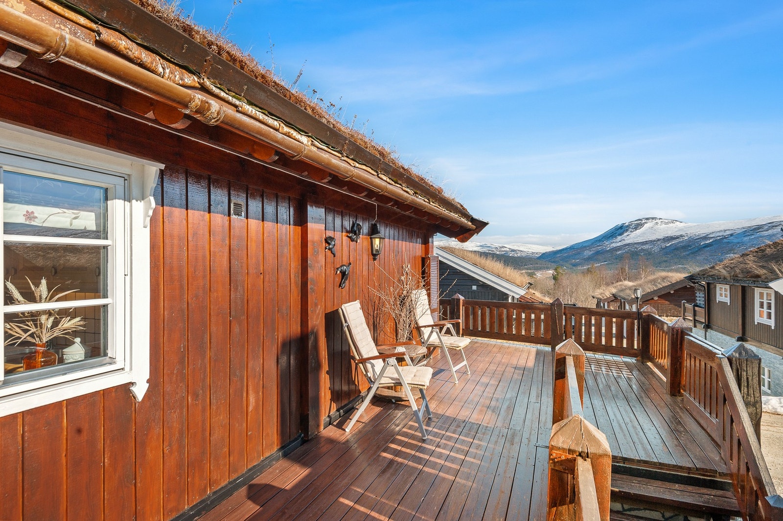 Flott utsikt med gode solforhold Galleribilde