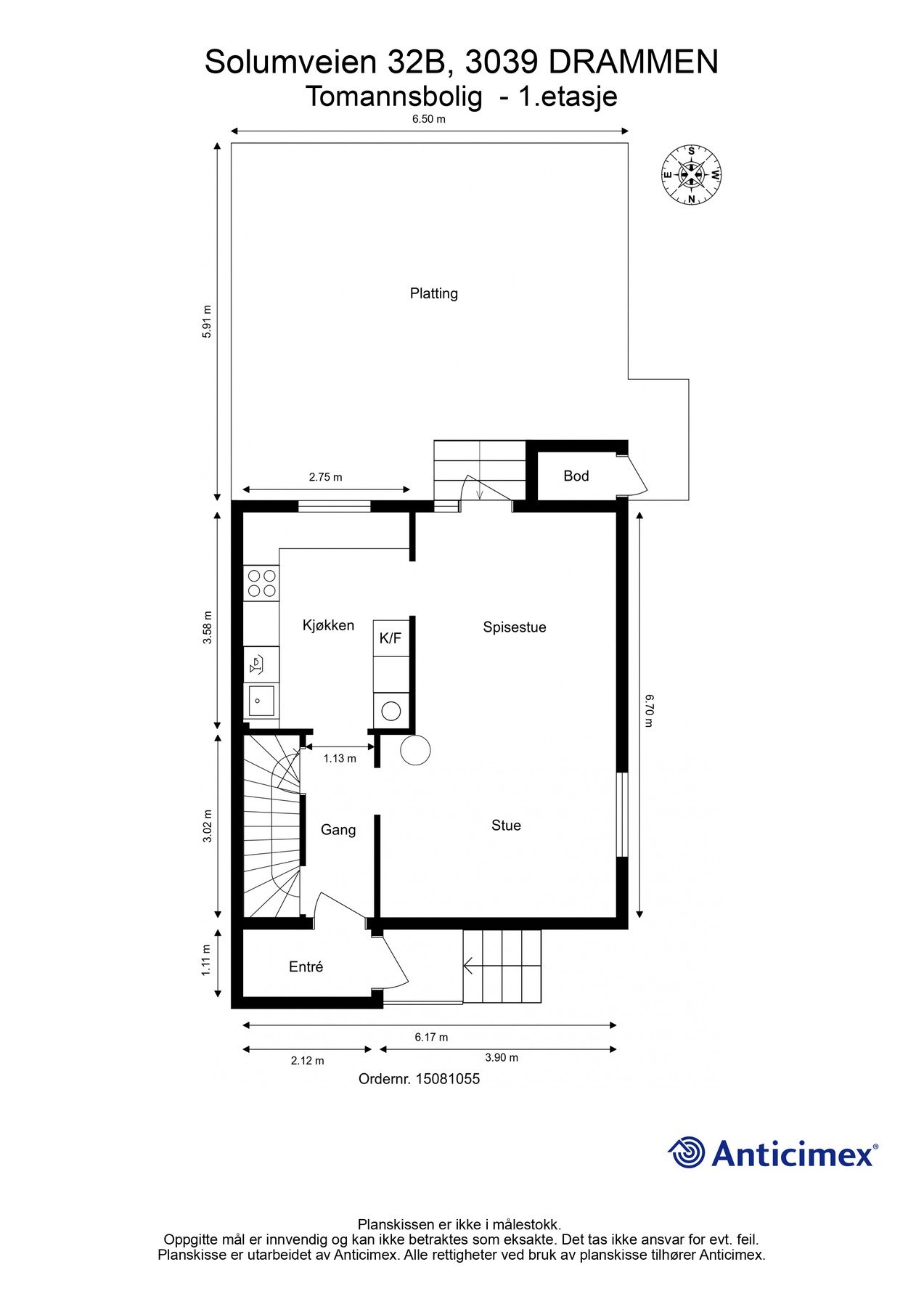 Plantegning 1.etasje Galleribilde