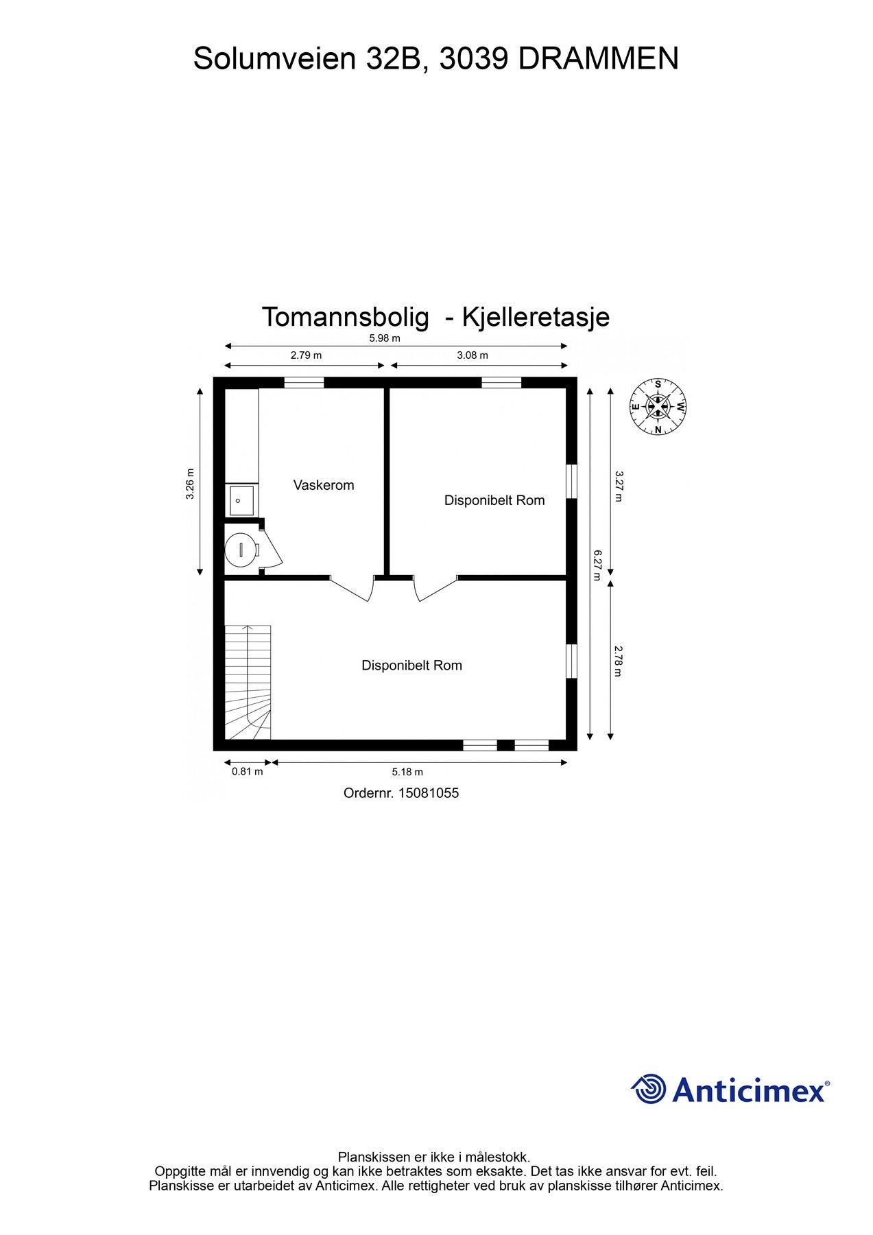 Plantegning kjellerstue Galleribilde