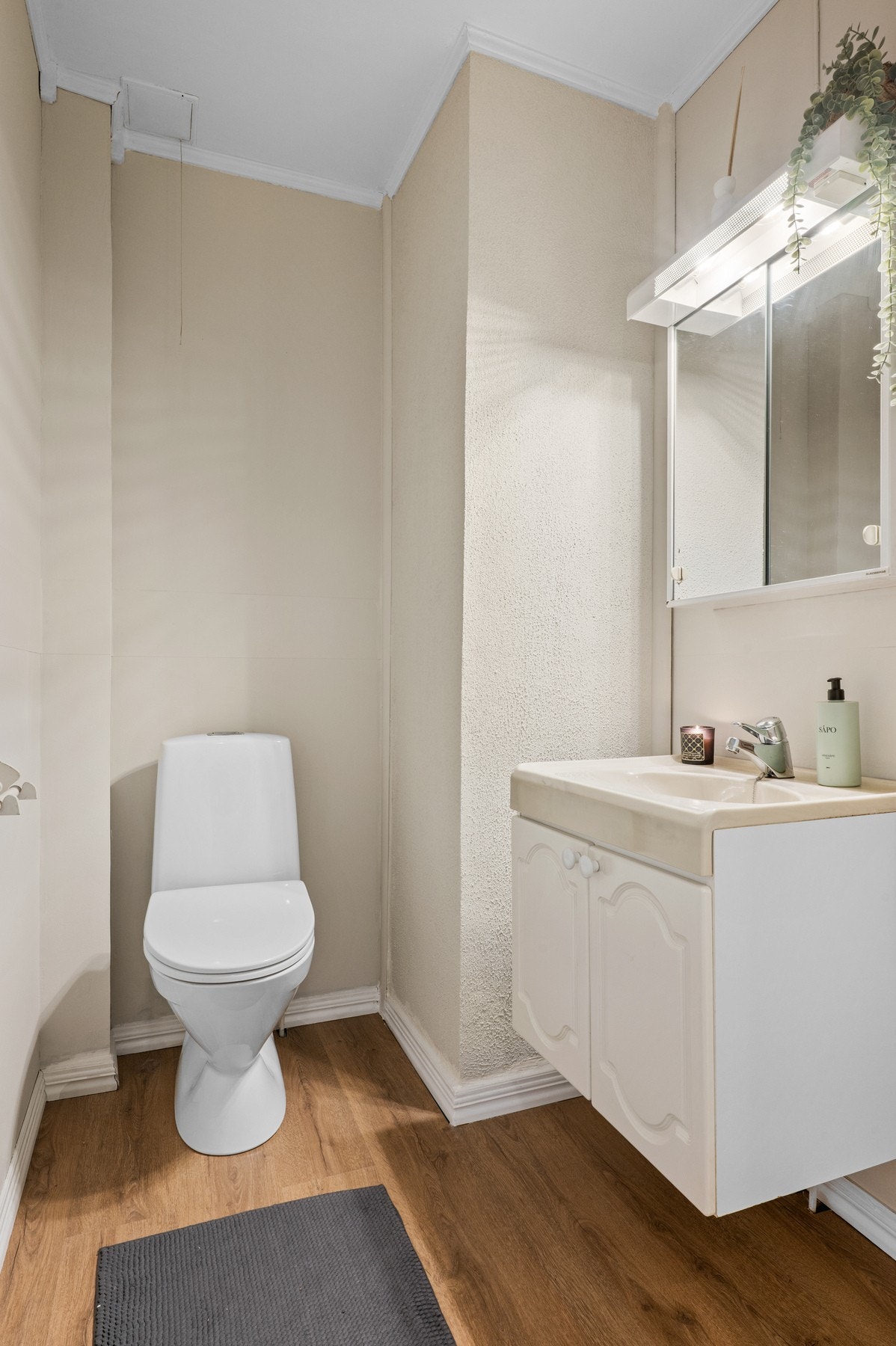 Det er eget wc-rom. Vaskerom ligger i kjelleren Galleribilde