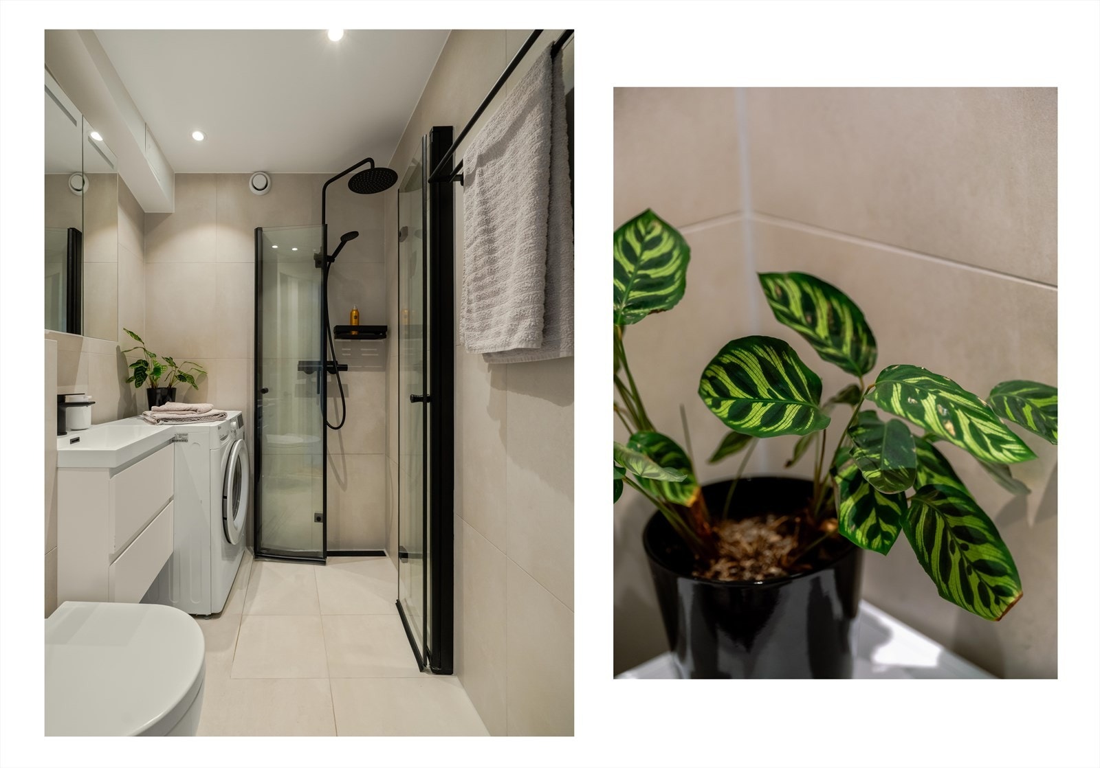 Badet er utstyrt med avtrekksventil i yttervegg og smøremembran fra renoveringen i 2021. Galleribilde