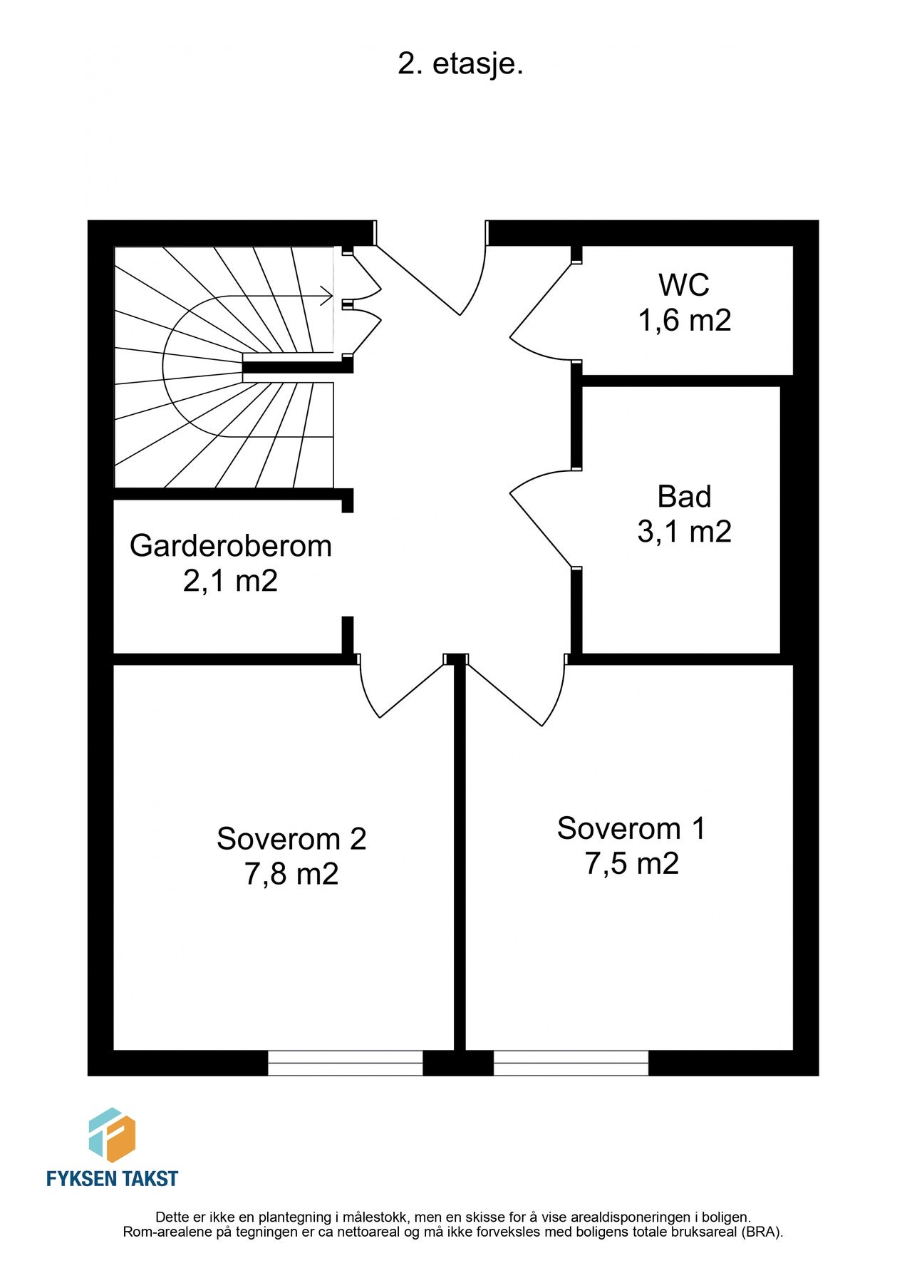 Planskisse 2. etasje Galleribilde