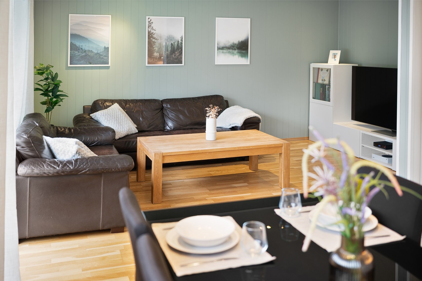 Boligen har fjernvarme og varmepumpe. Galleribilde