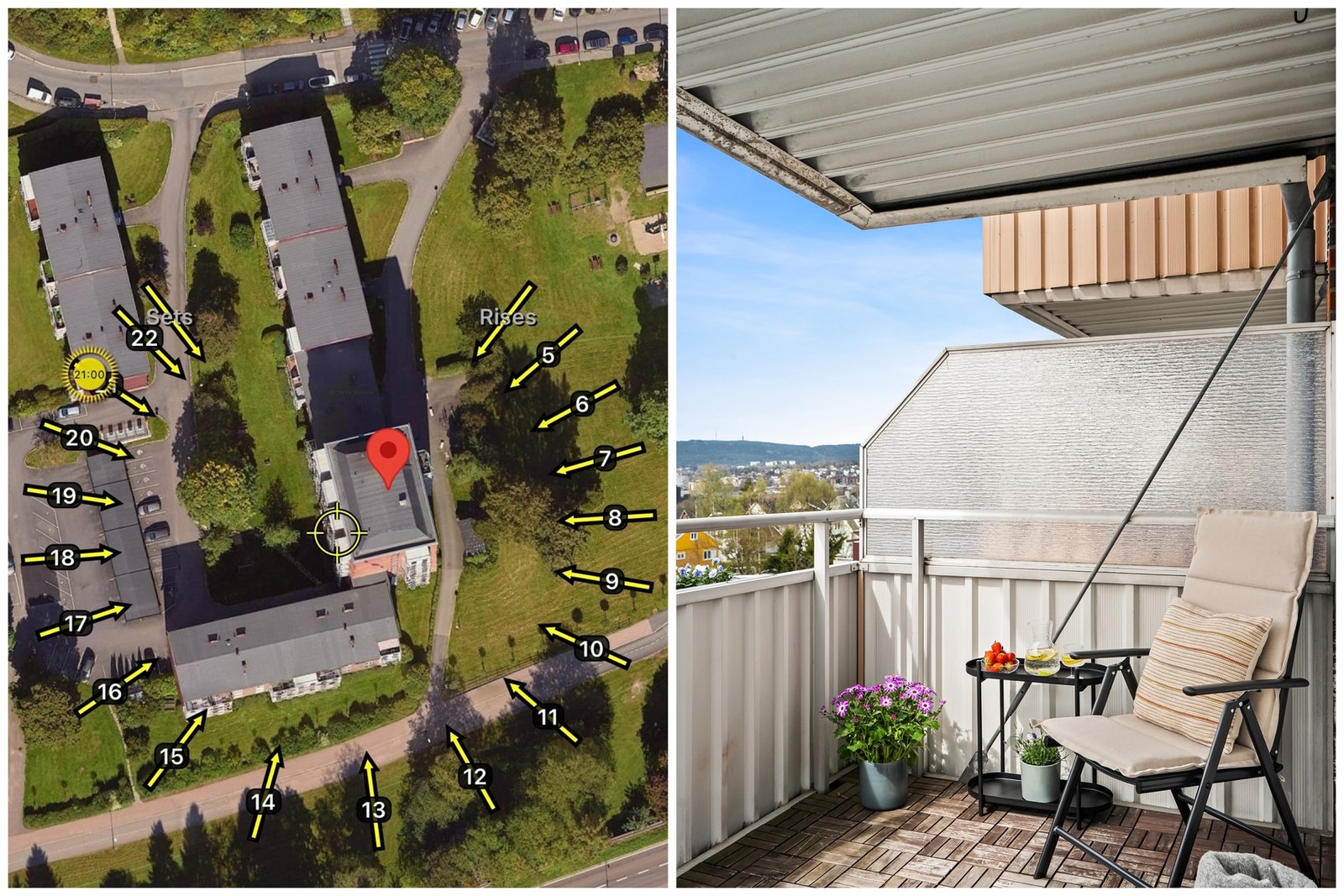 Den vestvendte beliggenheten gir gode solforhold. Her kan sommerdagene nytes til det fulle! Galleribilde