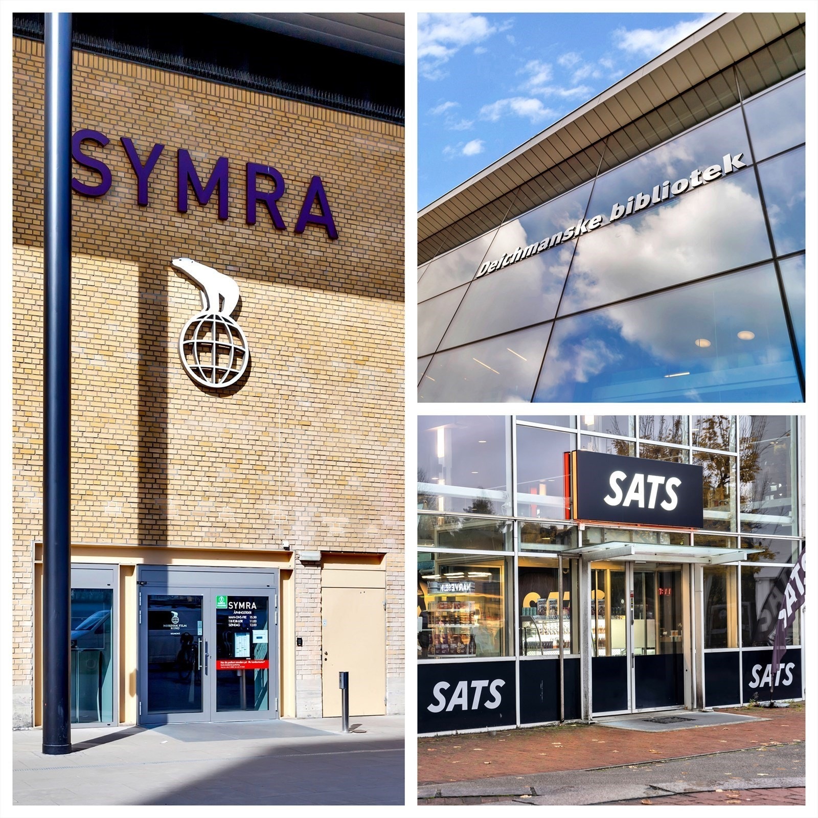 Lambertseter Senter har et bredt utvalg av butikker og caféer, samt bl.a. Vinmonopolet, Symra Kino, Deichmanske bibliotek og Sats treningssenter Galleribilde