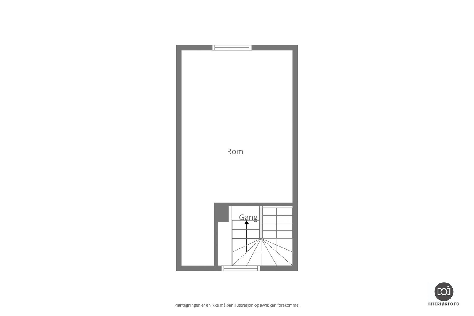 Plantegning loft Galleribilde