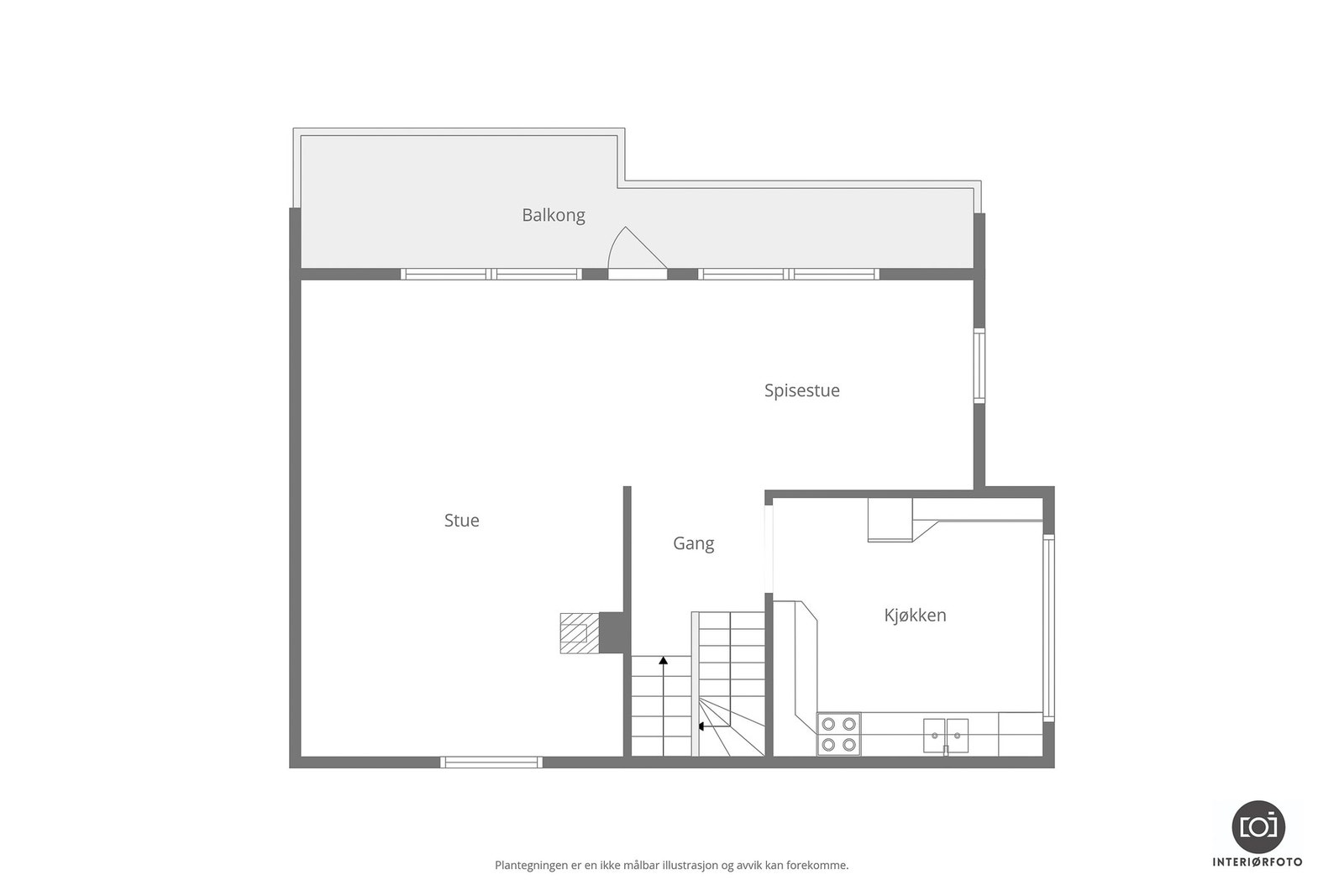 Plantegning 2.etg Galleribilde
