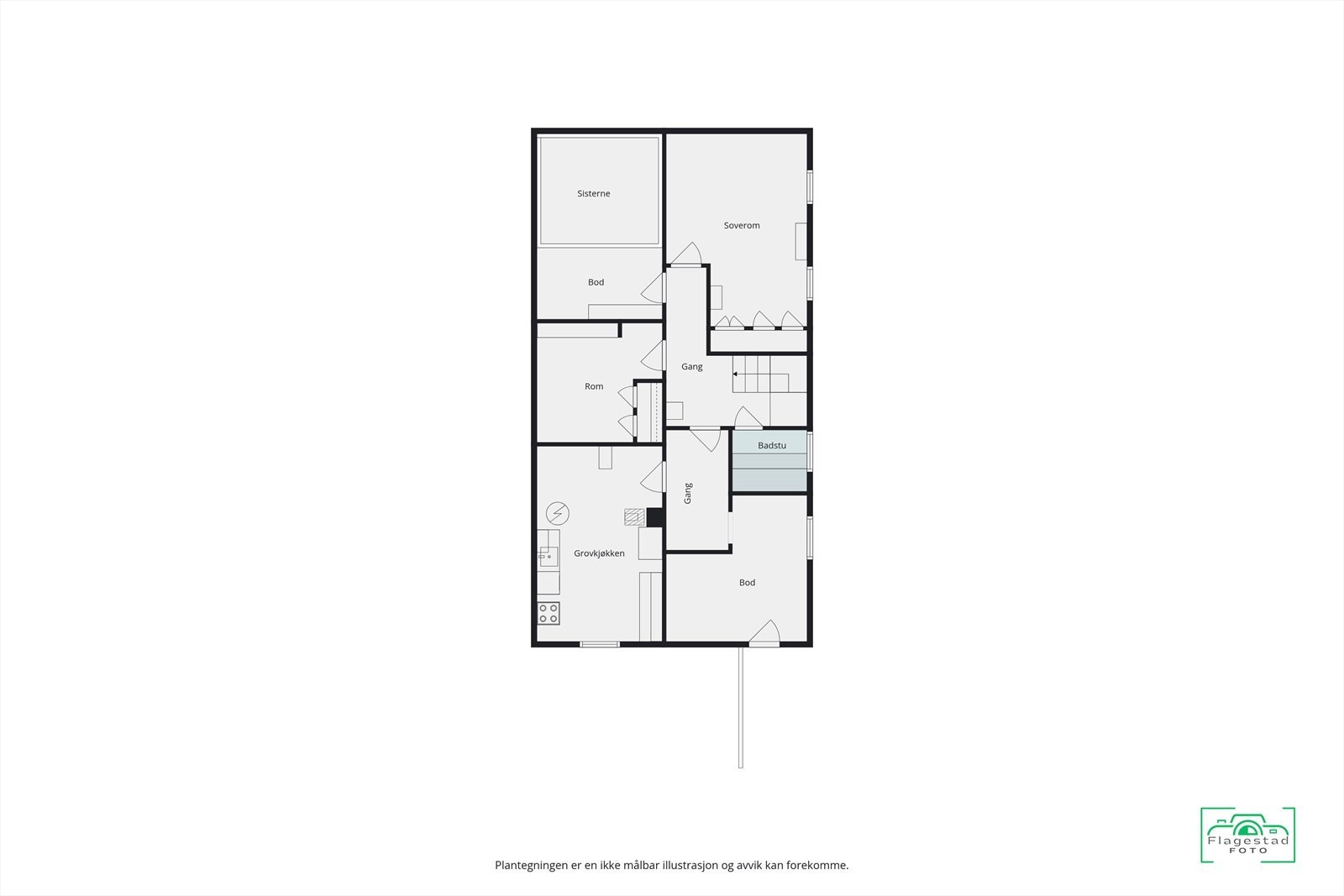 Plantegning kjeller Galleribilde