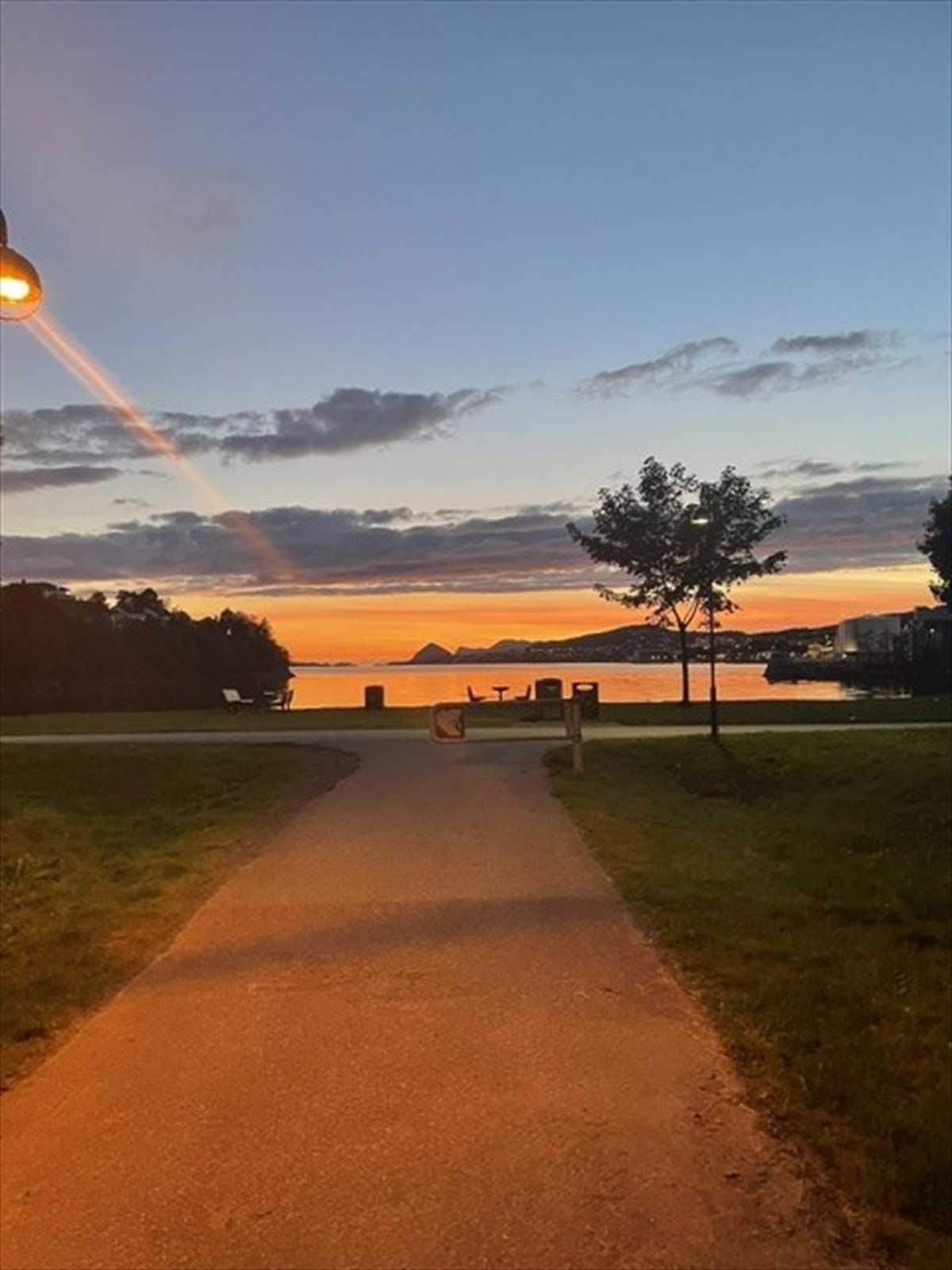 Flott solnedgang fra friområdet på Sandingane Galleribilde