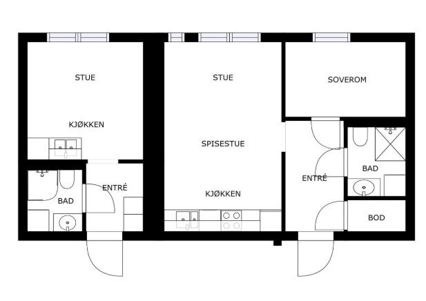Planskisse. Galleribilde