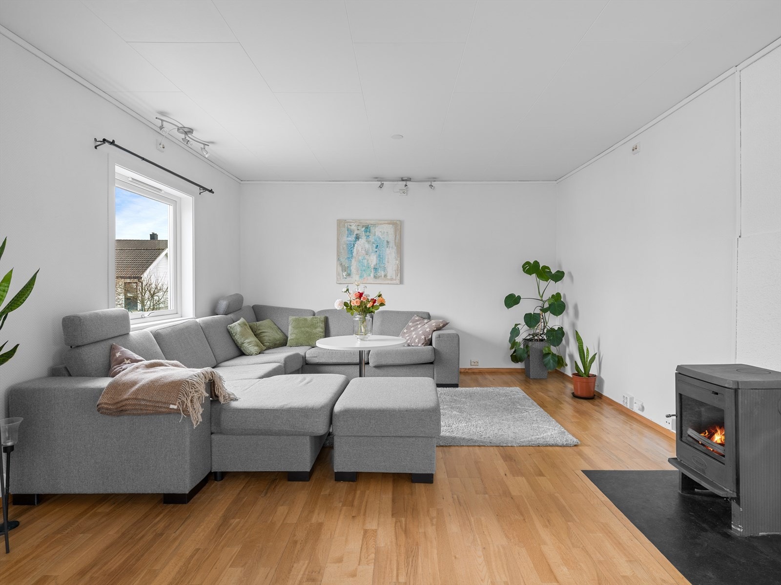 Vedovn og varmepumpe gir lun varme hele året. Galleribilde