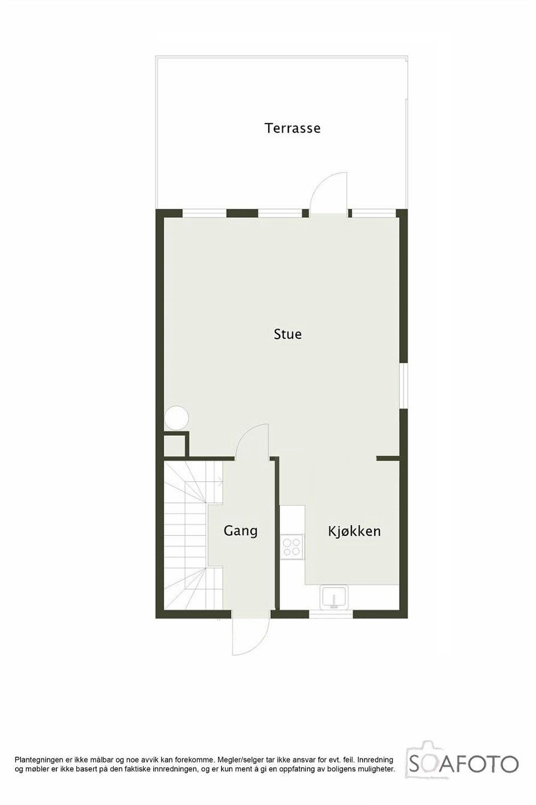 Planløsning 1. et. Galleribilde