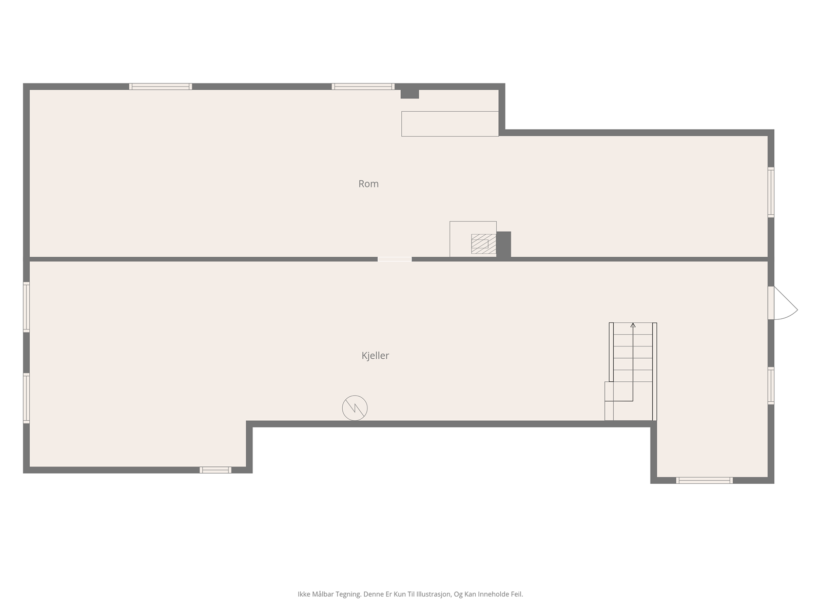Plantegning kjeller... Galleribilde
