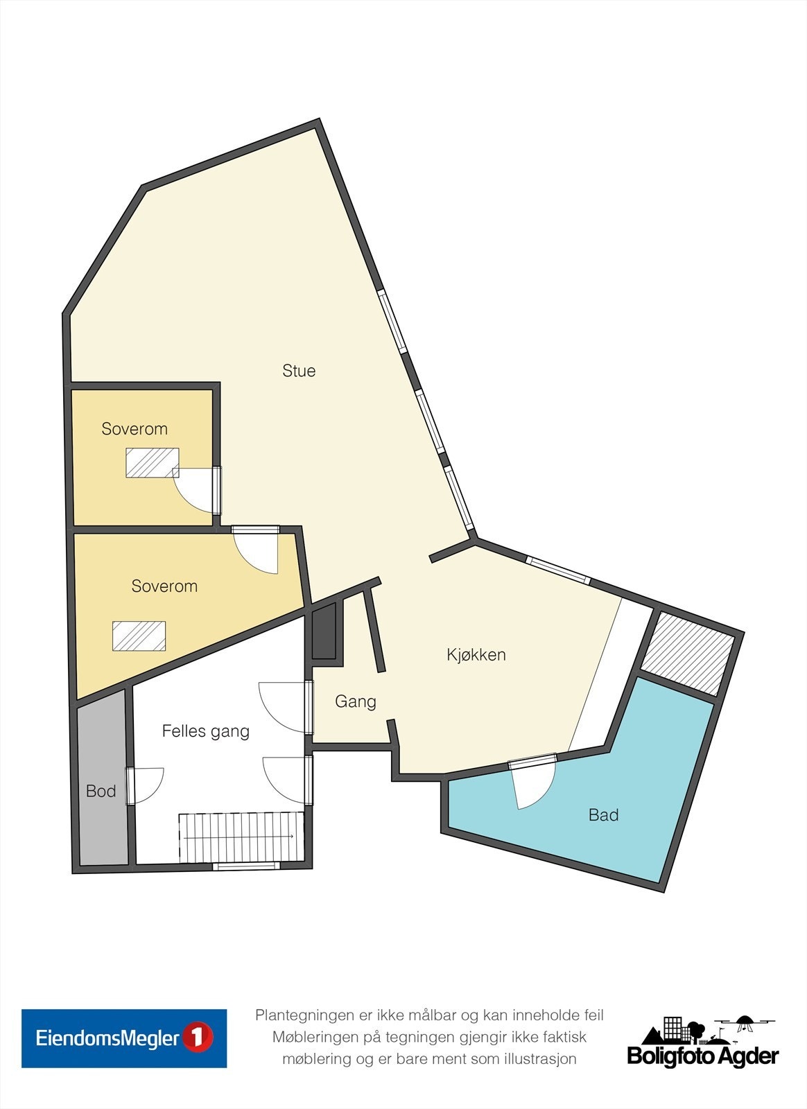 Lokkestredet 4 plantegning Galleribilde