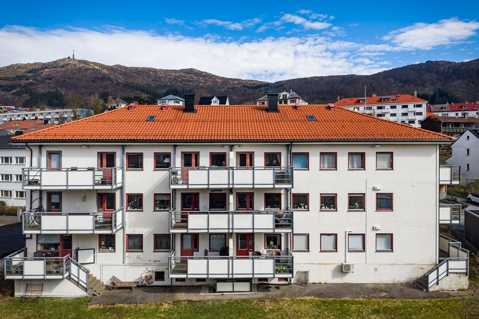 Fasaden til bygget. Galleribilde