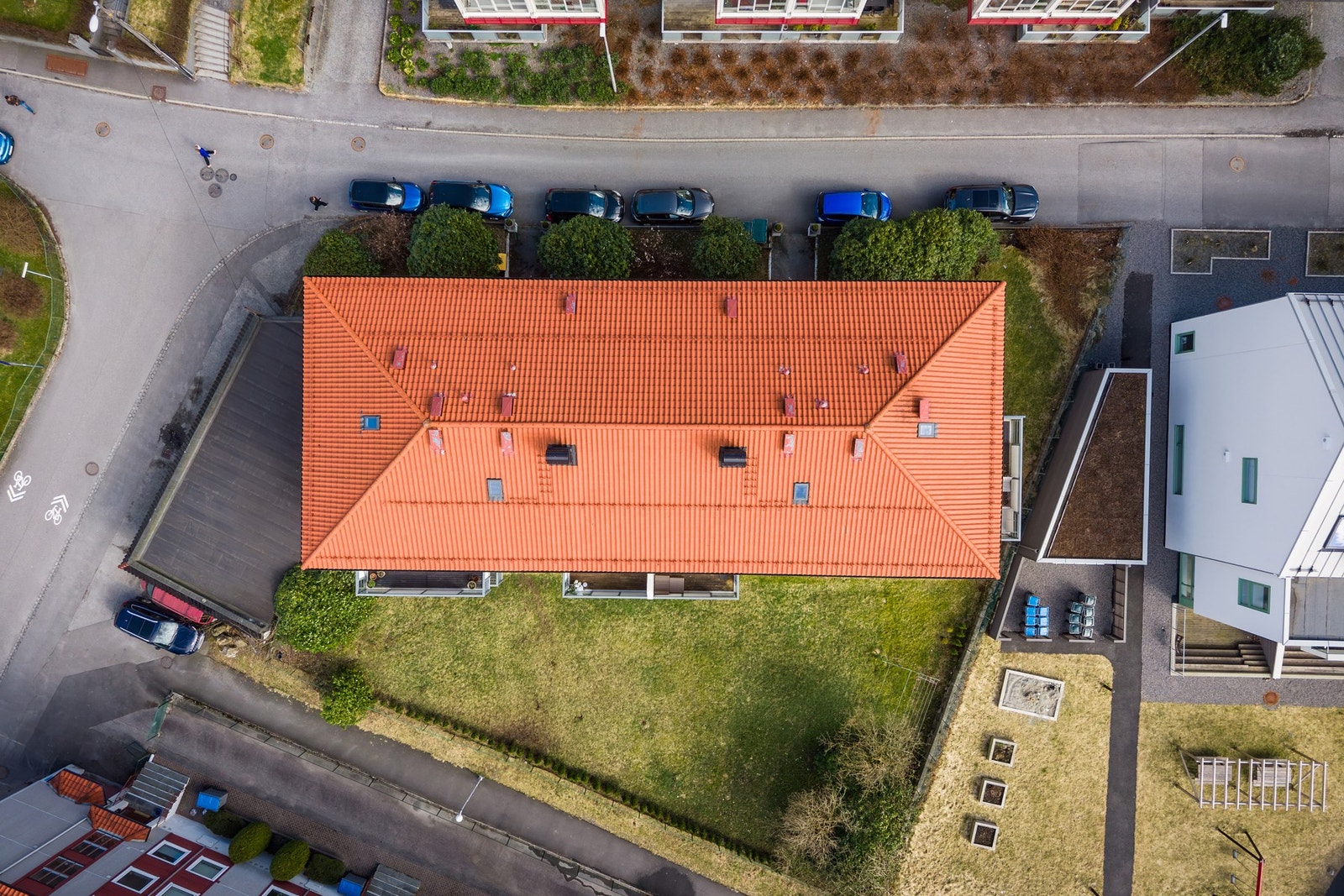 Bygget sett ovenfra. Galleribilde
