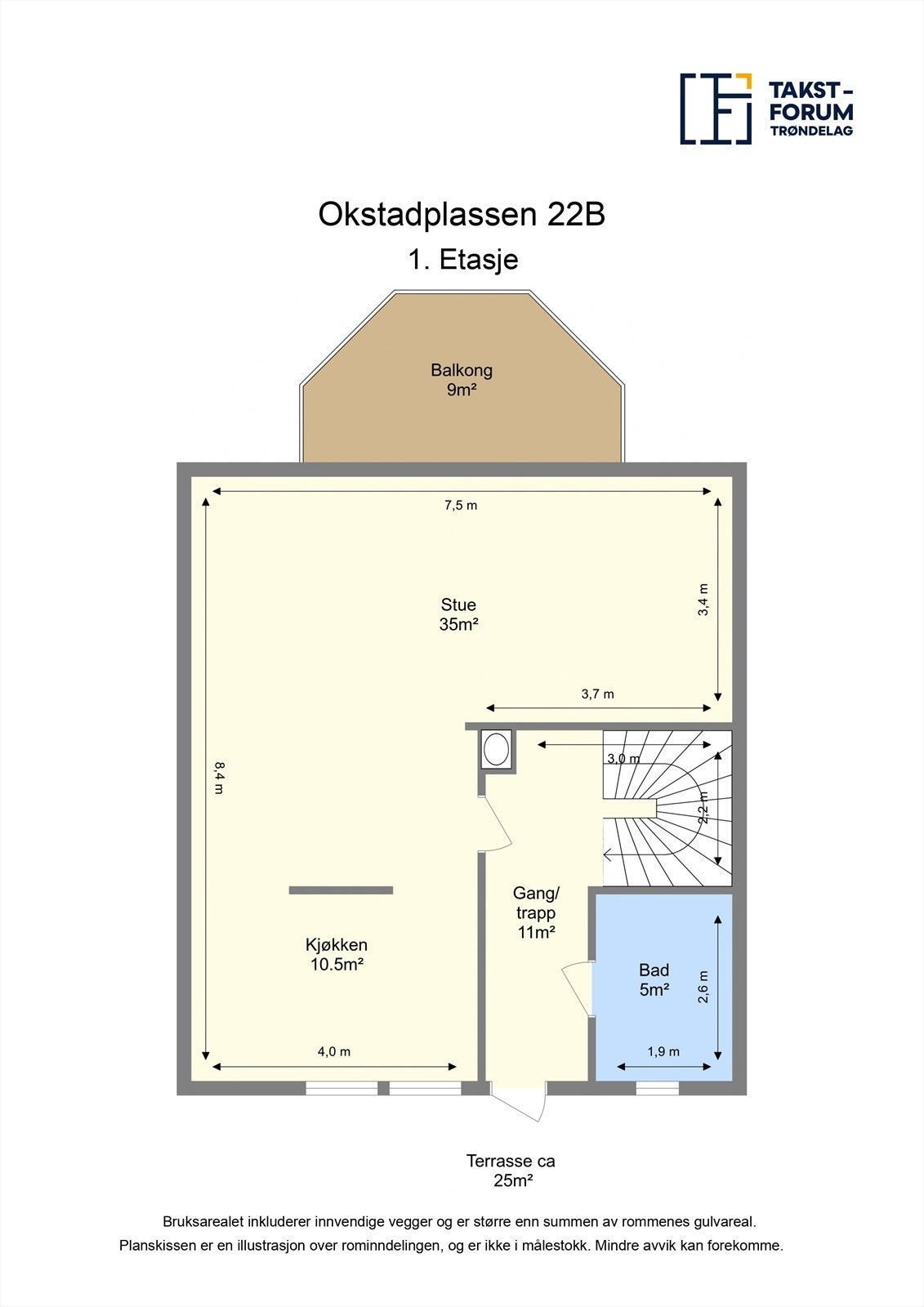 Planskisse - 1. etasje Galleribilde
