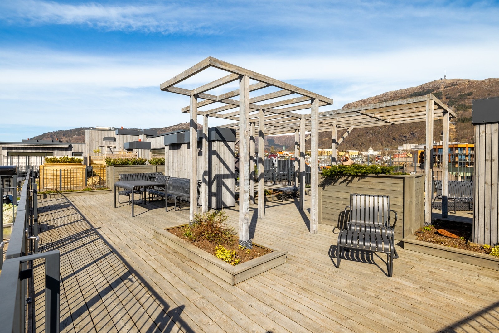 Sameiet har en fantastisk felles takterrasse. Galleribilde