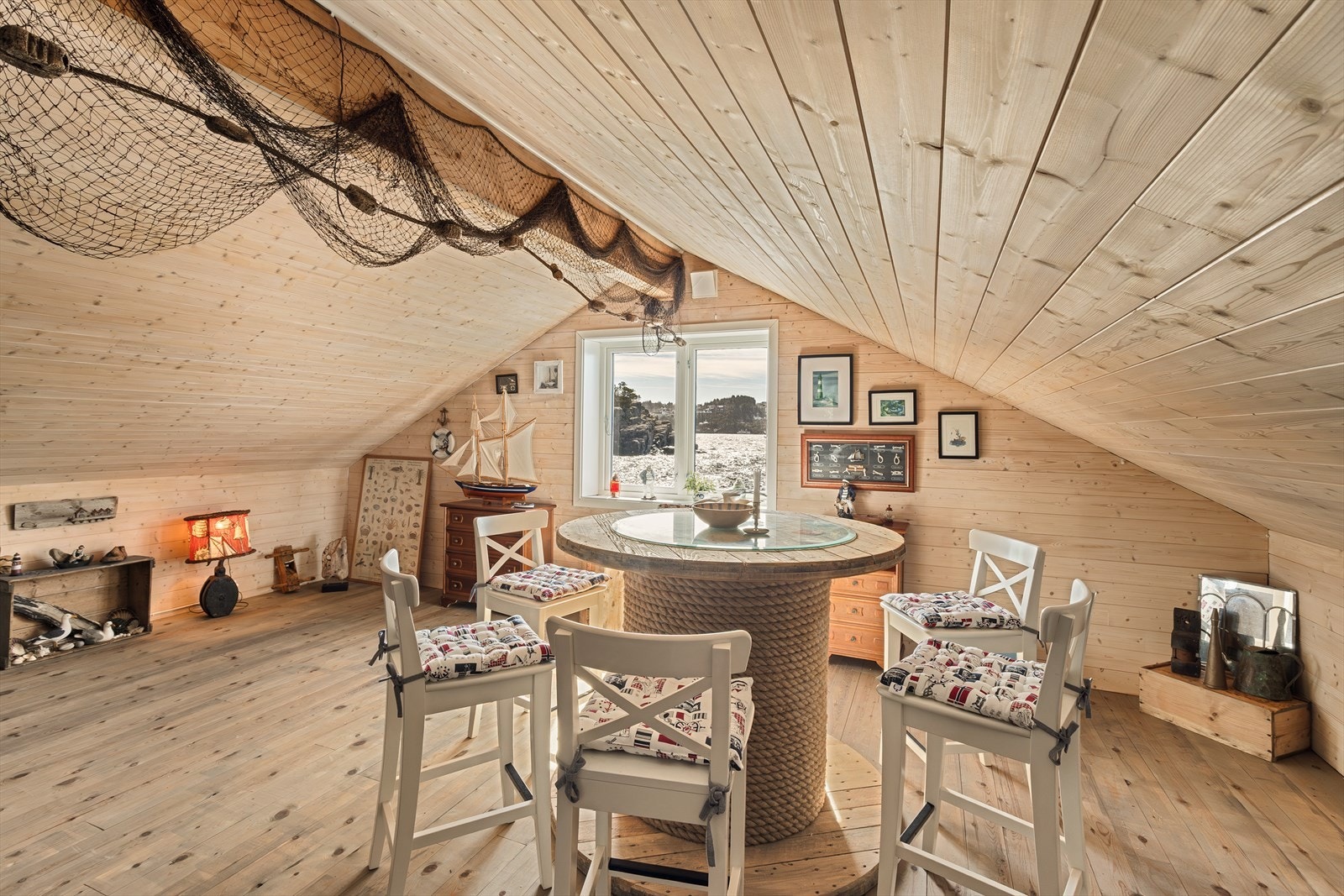 Loftstue naust. Galleribilde