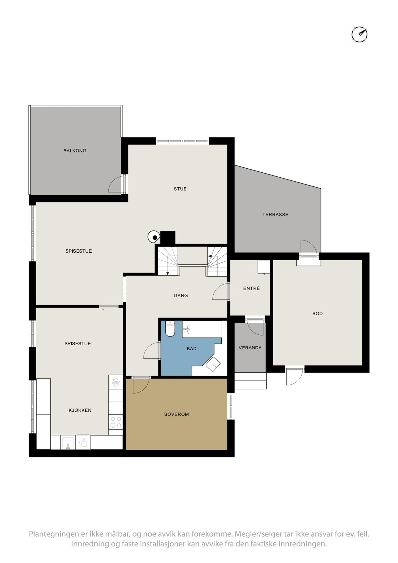 Planskisse - Hovedplan. Galleribilde