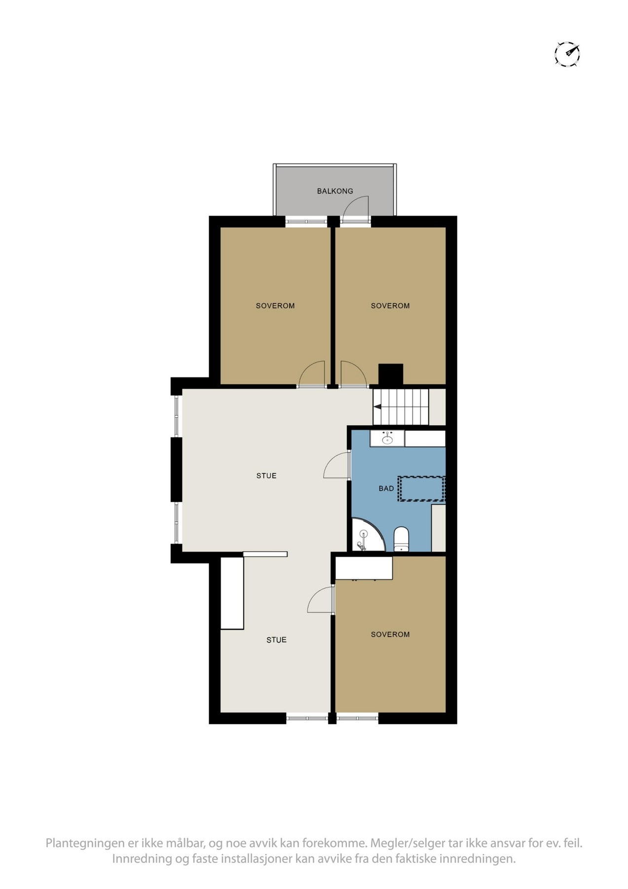 Planskisse - Loftsetasje. Galleribilde