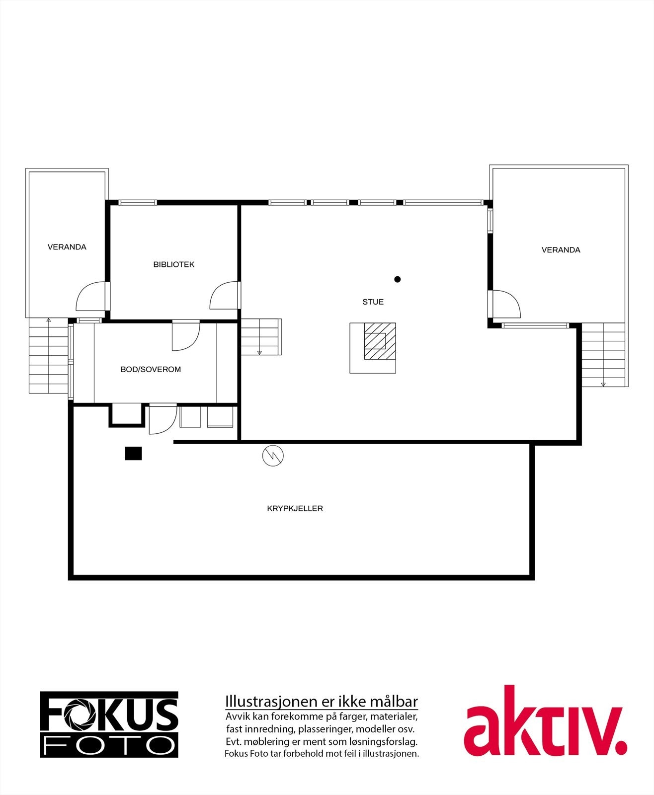 1.etasje - Plantegning Galleribilde