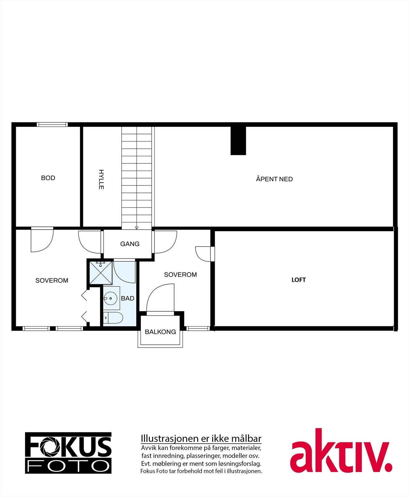 3. etasje - Plantegning Galleribilde