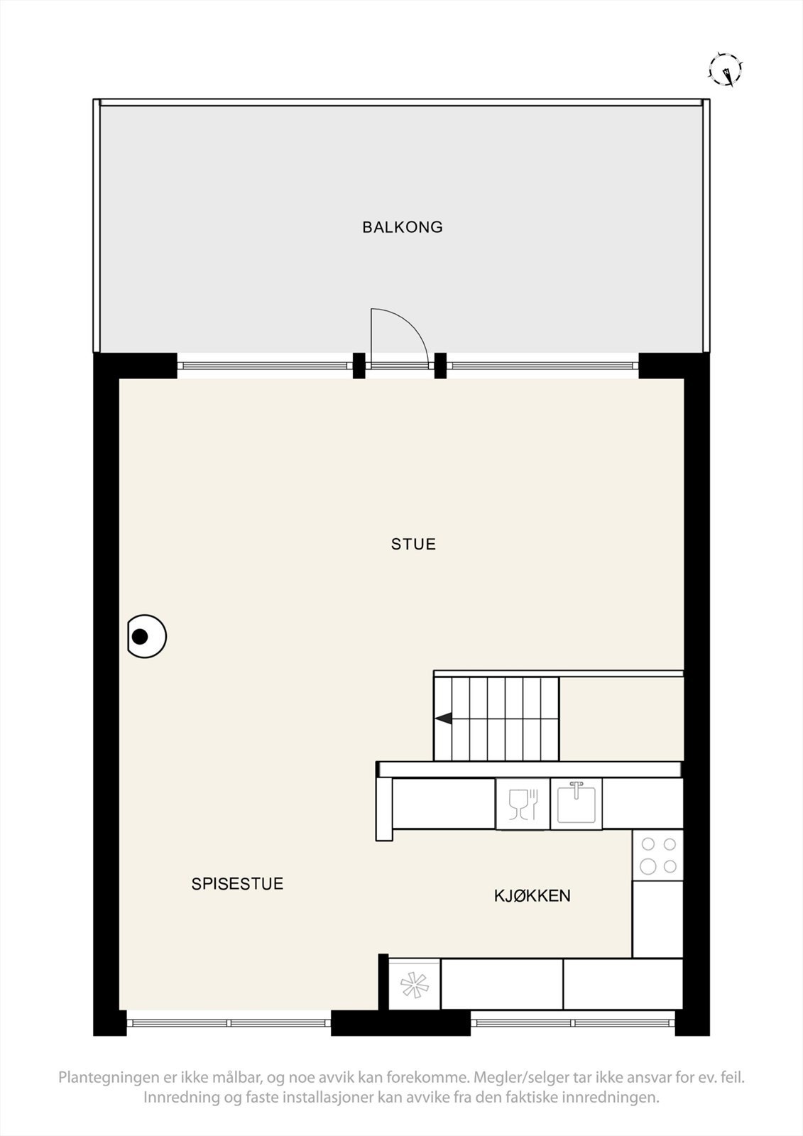 Plantegning 2. etasje - Bli med inn i boligen, hvor hvert rom har sin egen funksjon og atmosfære. Galleribilde