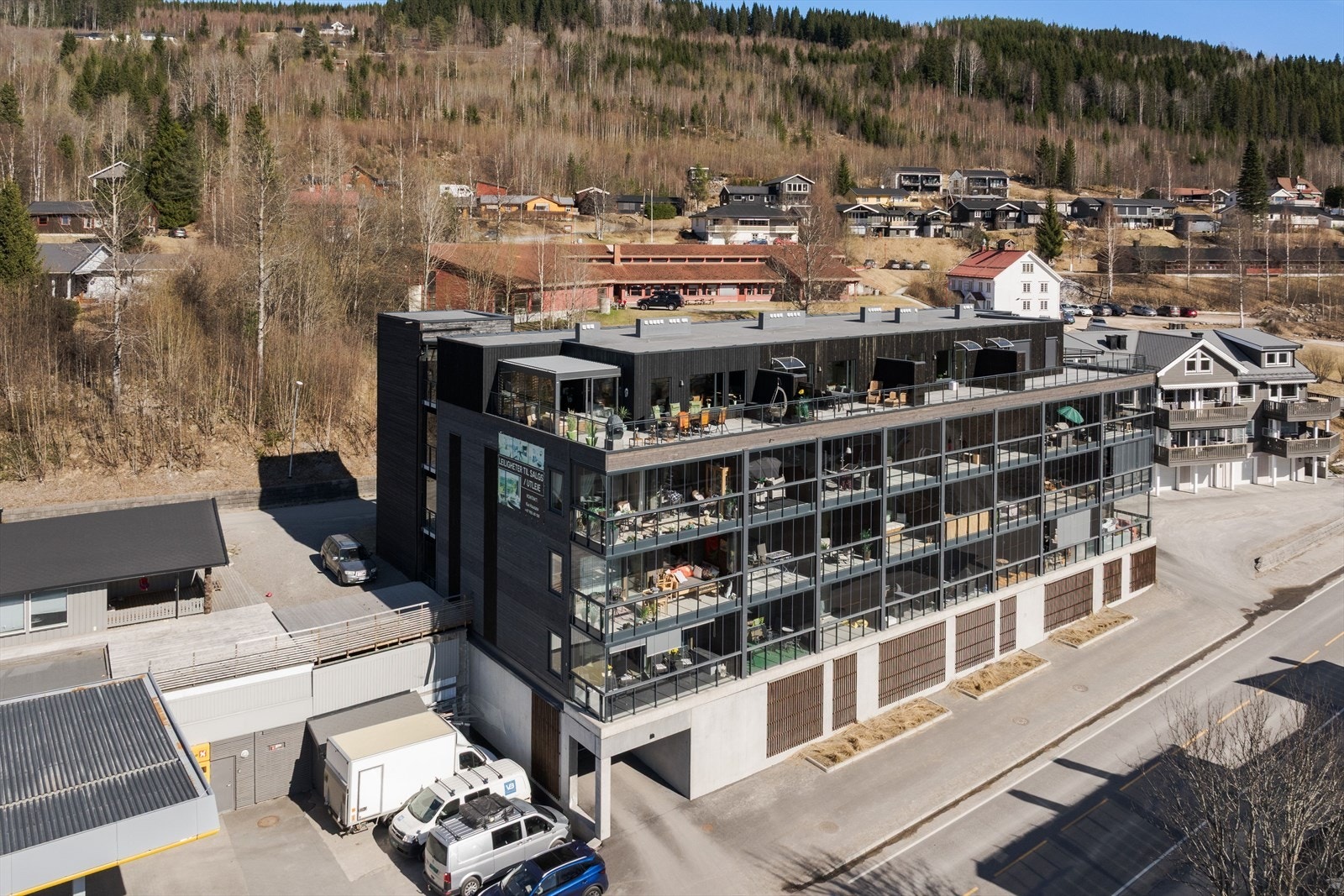 Moderne bygg fra 2023. Galleribilde