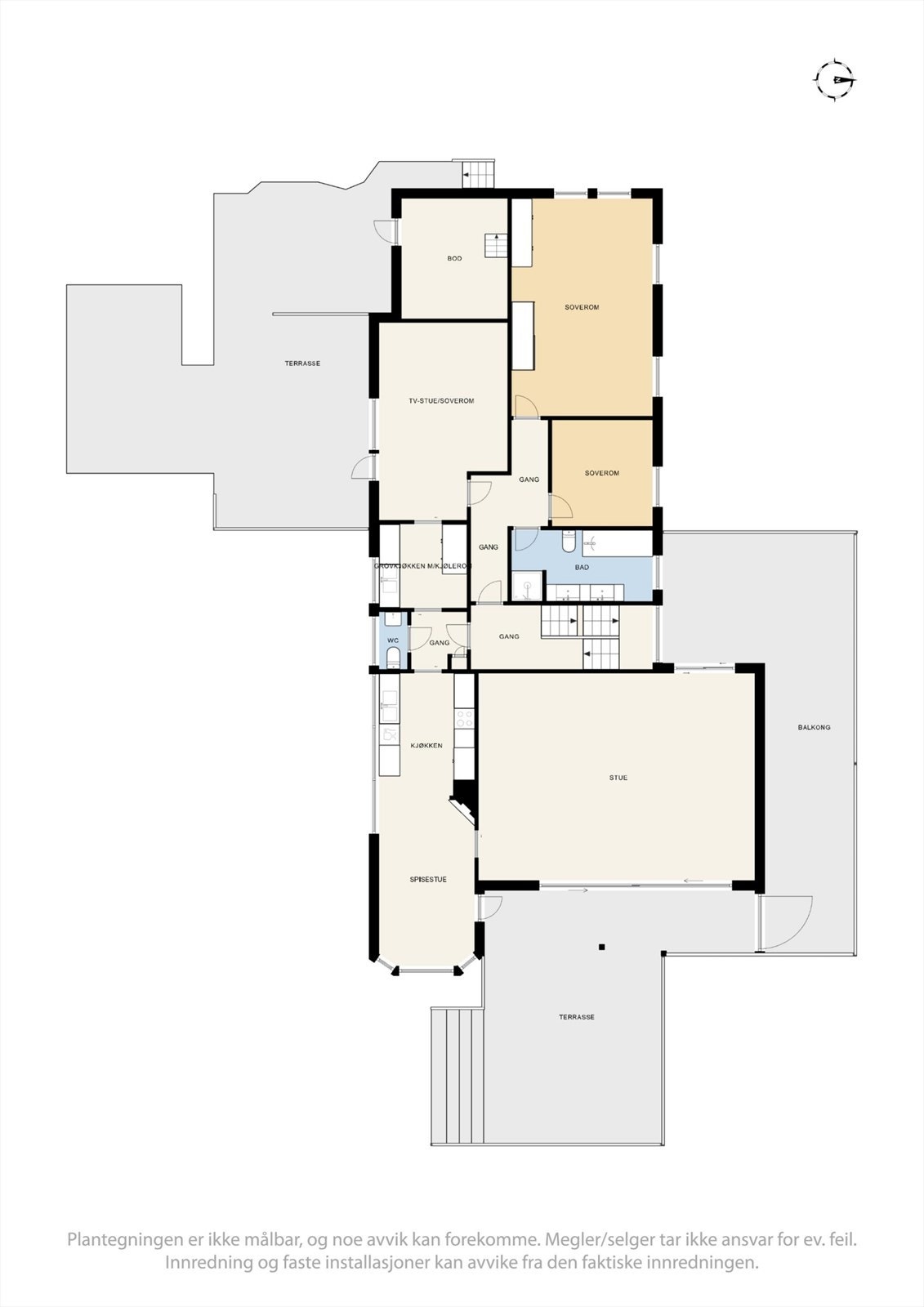 Planløsning 2. etg. Galleribilde
