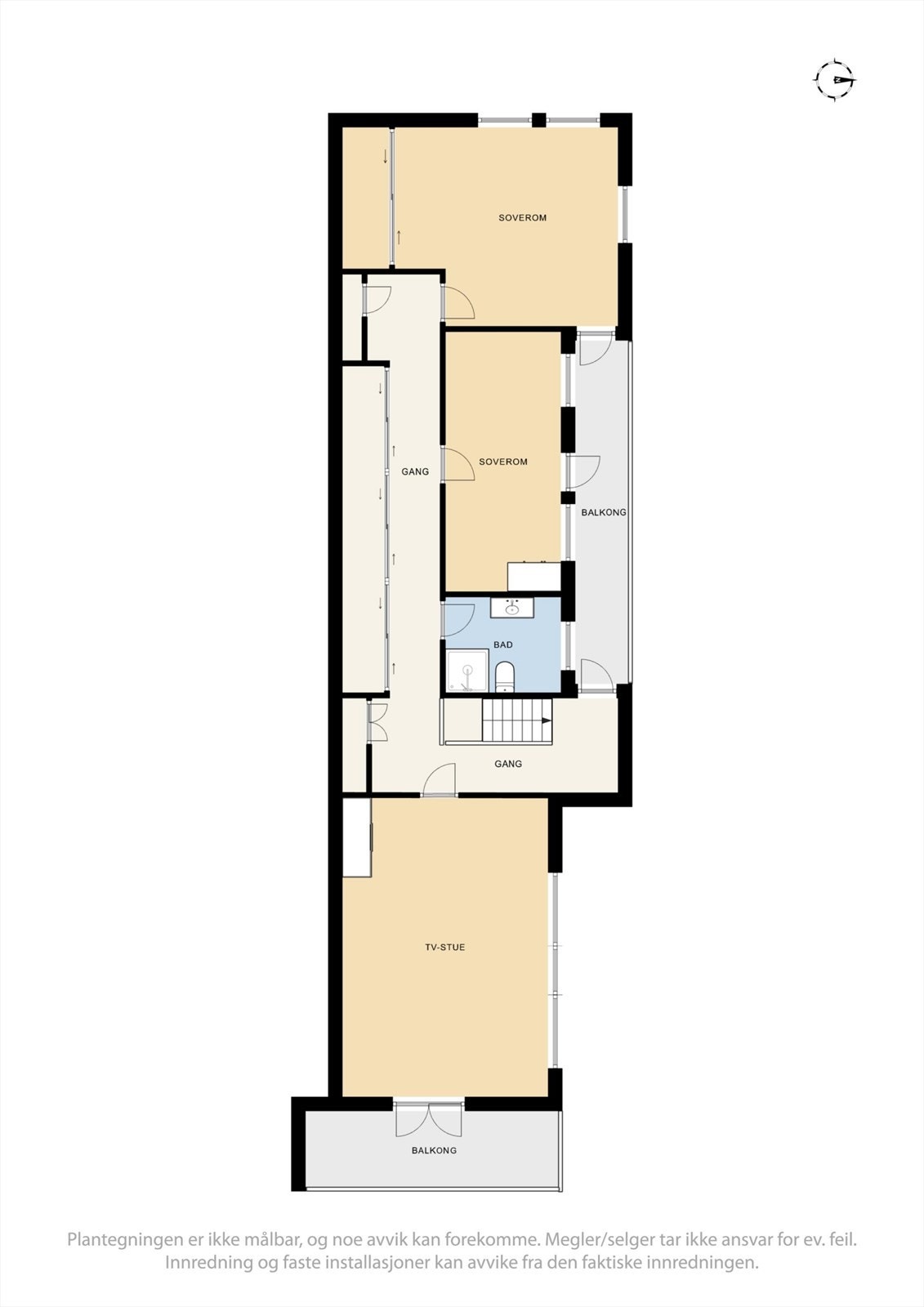 Planløsning 3. etg. Galleribilde