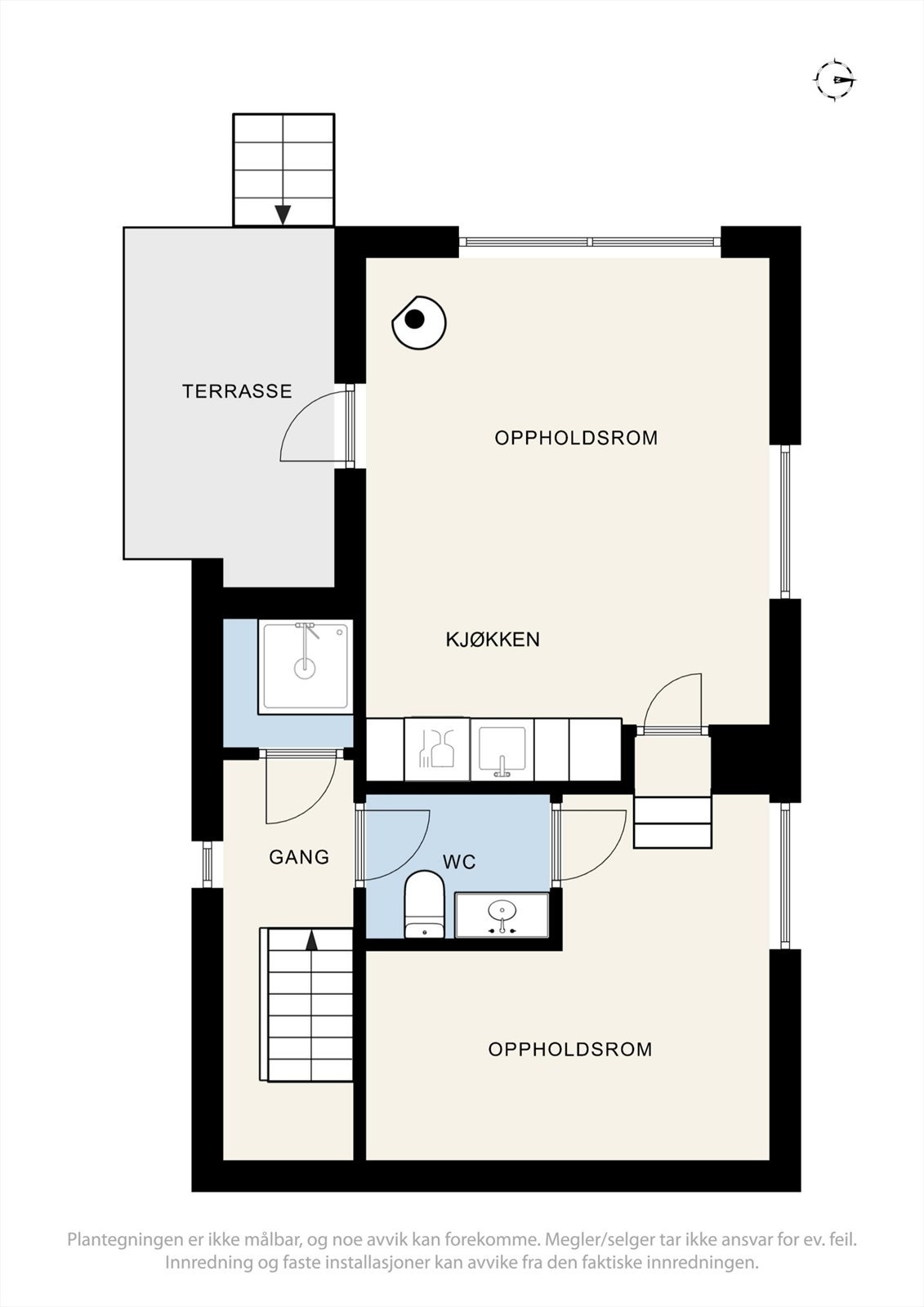 Planløsning 2. etg. garasje Galleribilde