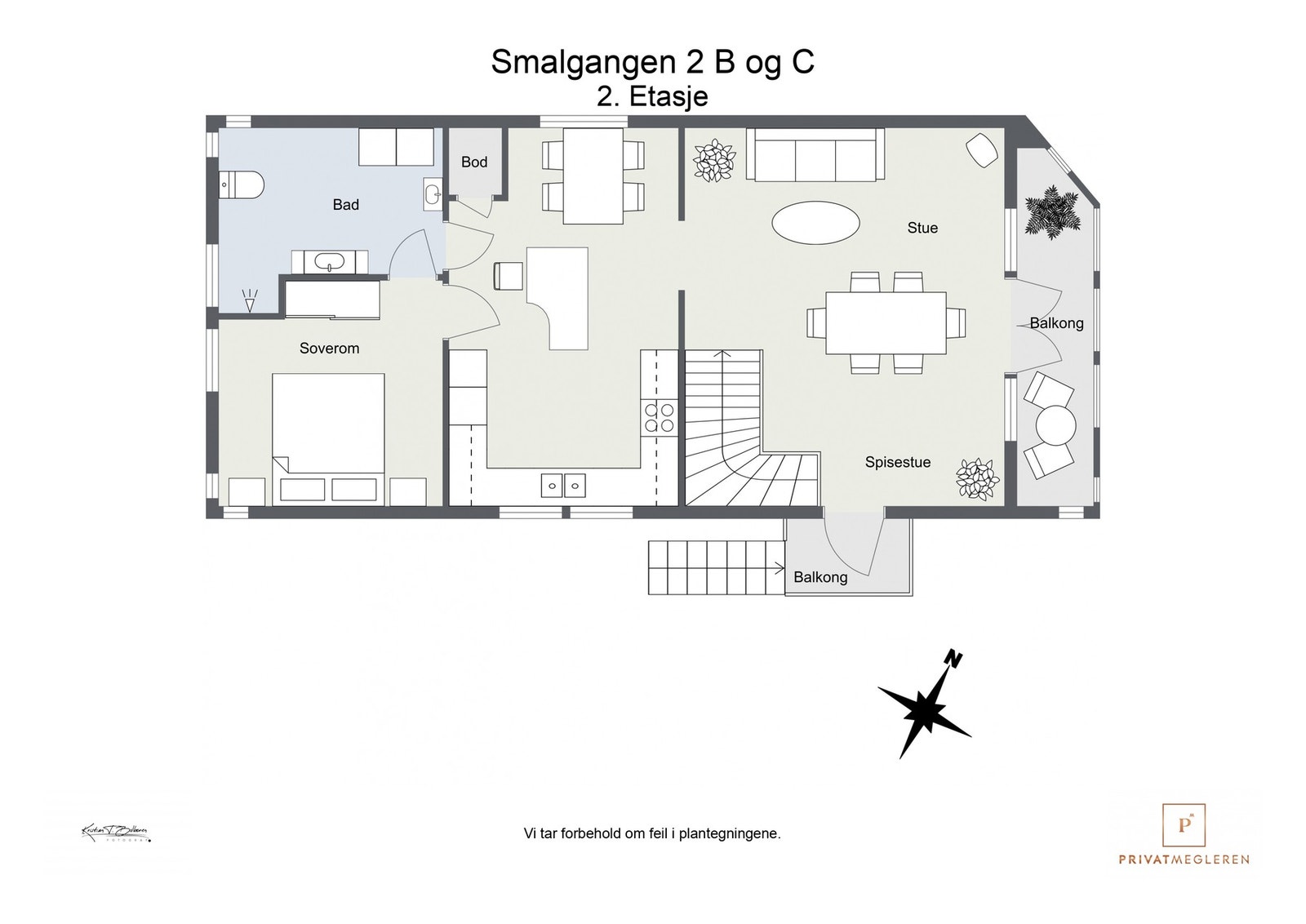 Plantegning 2. etasje Galleribilde