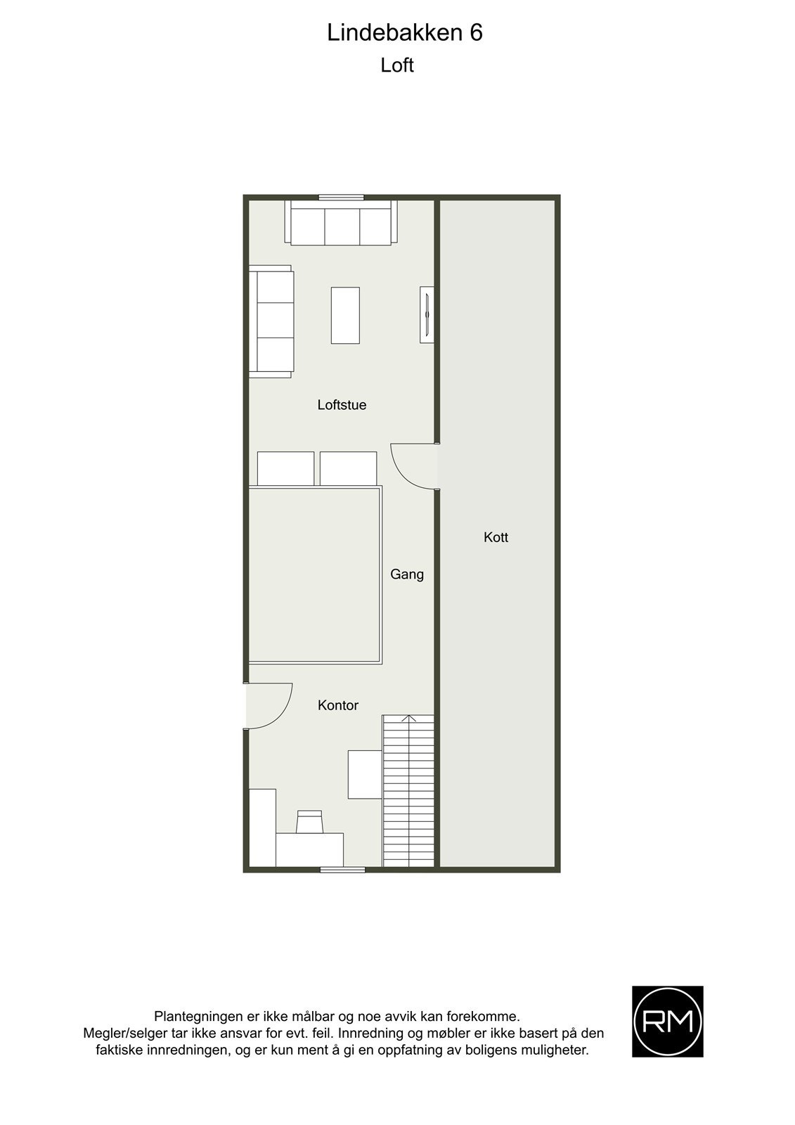Plantegning loft Galleribilde