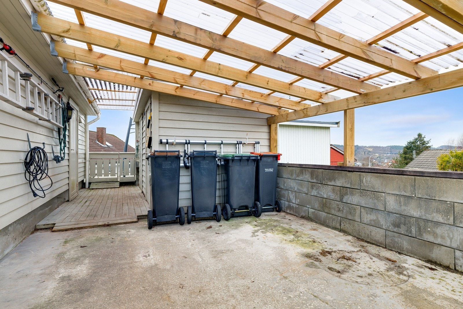 Carport og utvendige boder Galleribilde