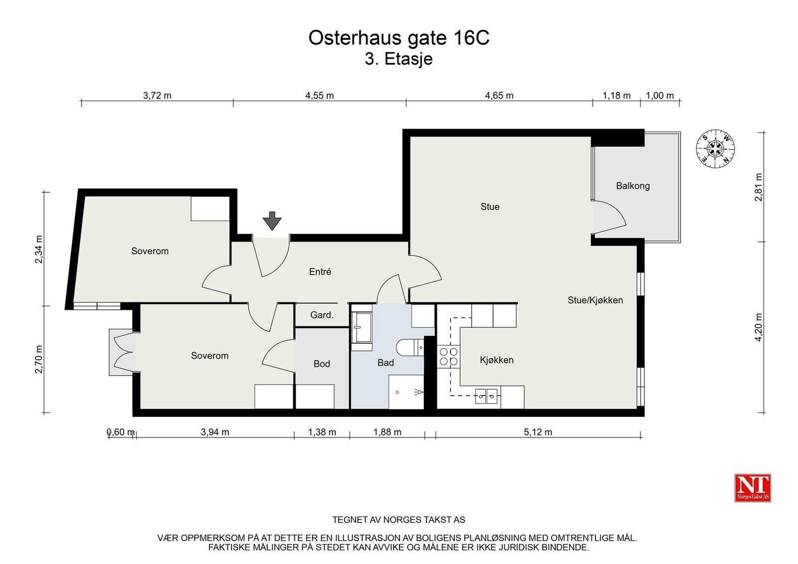 Plantegning Galleribilde