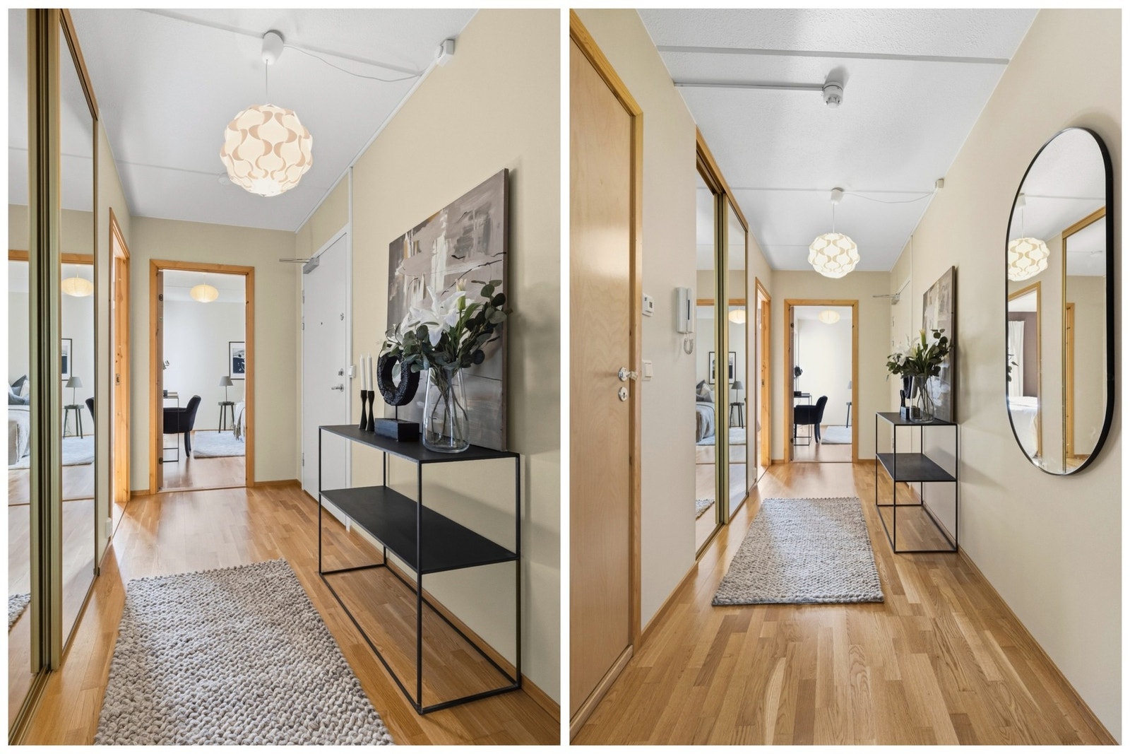 Velkommen inn i en lys, praktisk og innbydende entré som gir et godt førsteinntrykk av boligen. Galleribilde