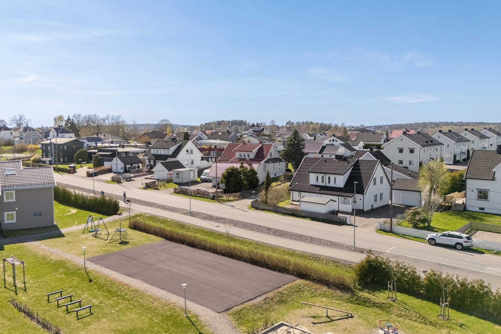 Boligområdet byr på lekeplass i området, som gir et ekstra tilbud til barnefamilier i nærmiljøet. Galleribilde