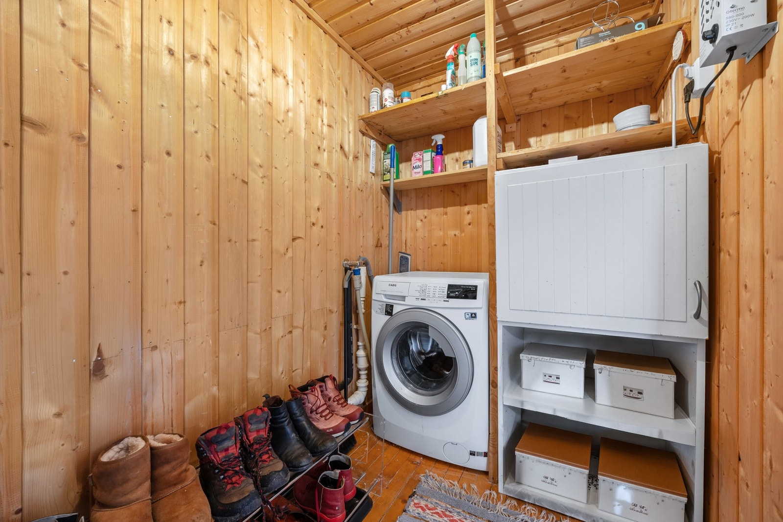 Bod med opplegg for vaskemaskin. Galleribilde