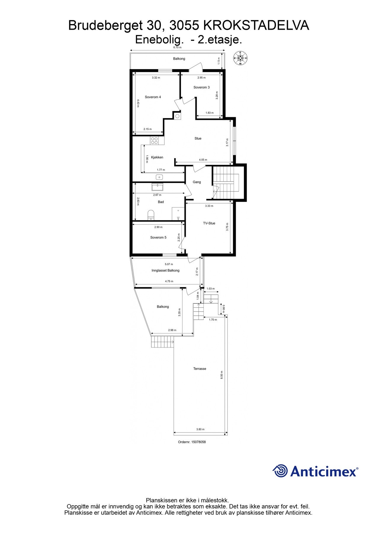 Plantegning 2. etasje Galleribilde