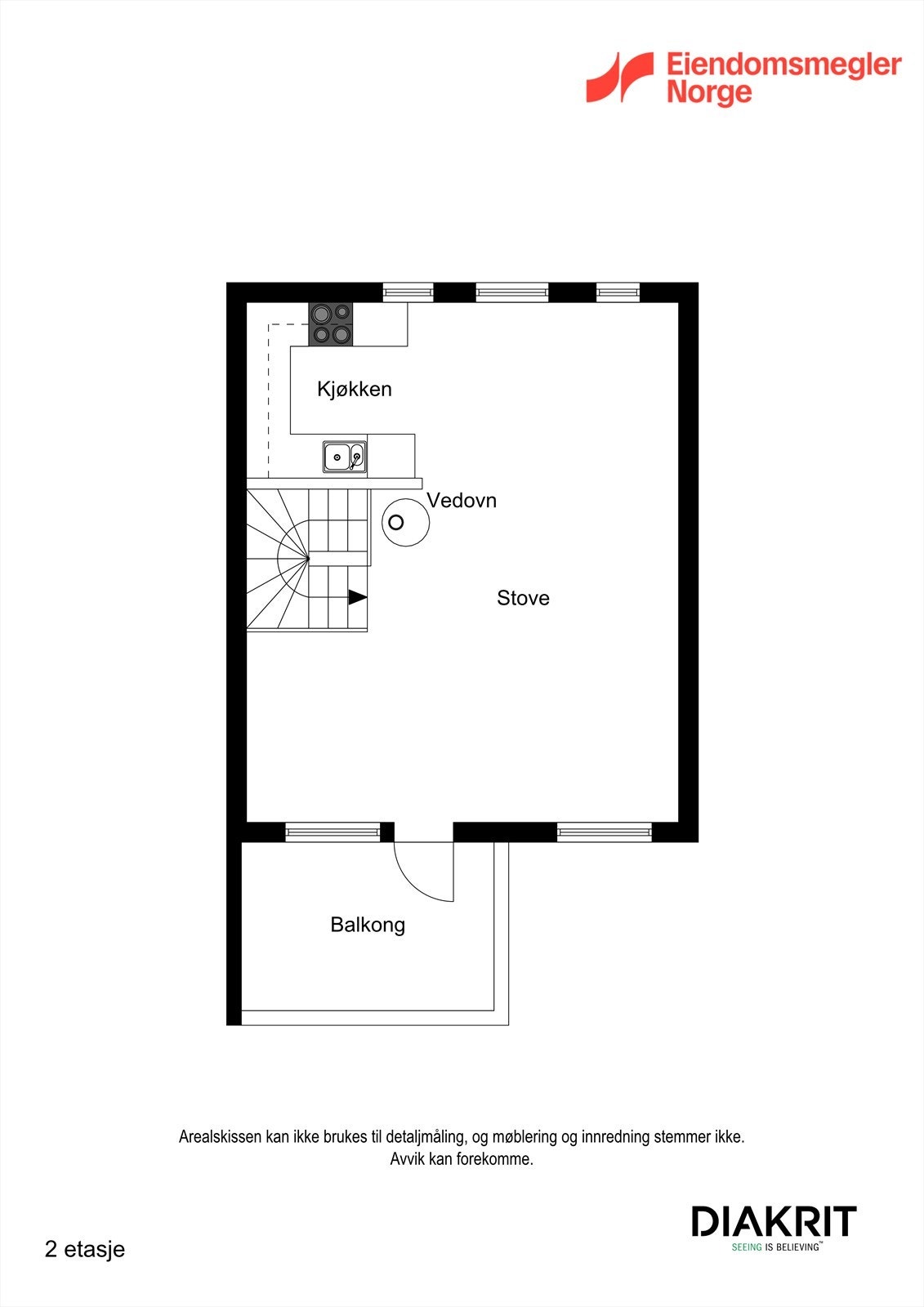 Planskisse 2. etasje. Galleribilde