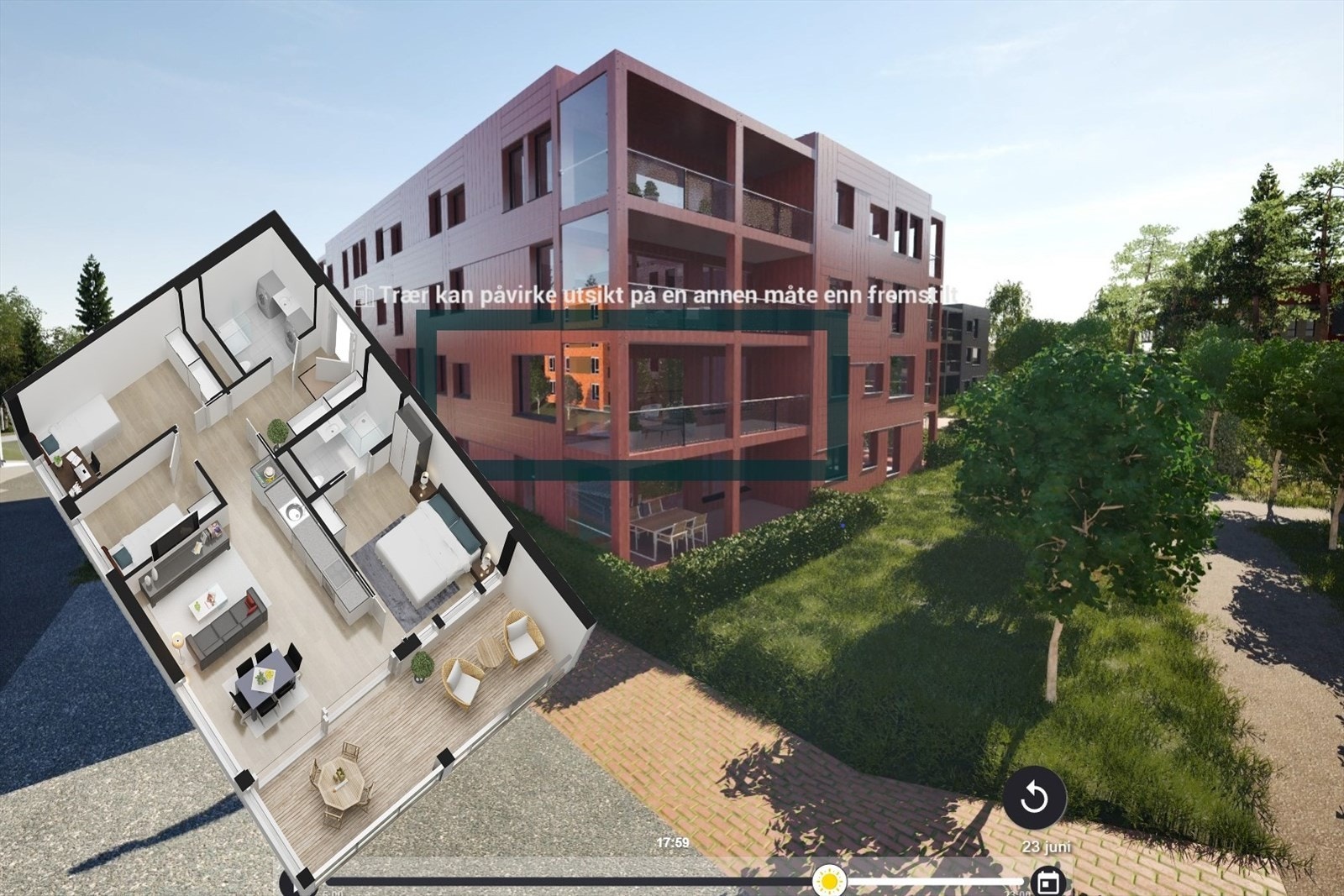 Omtrentlig plassering avmerket. Galleribilde