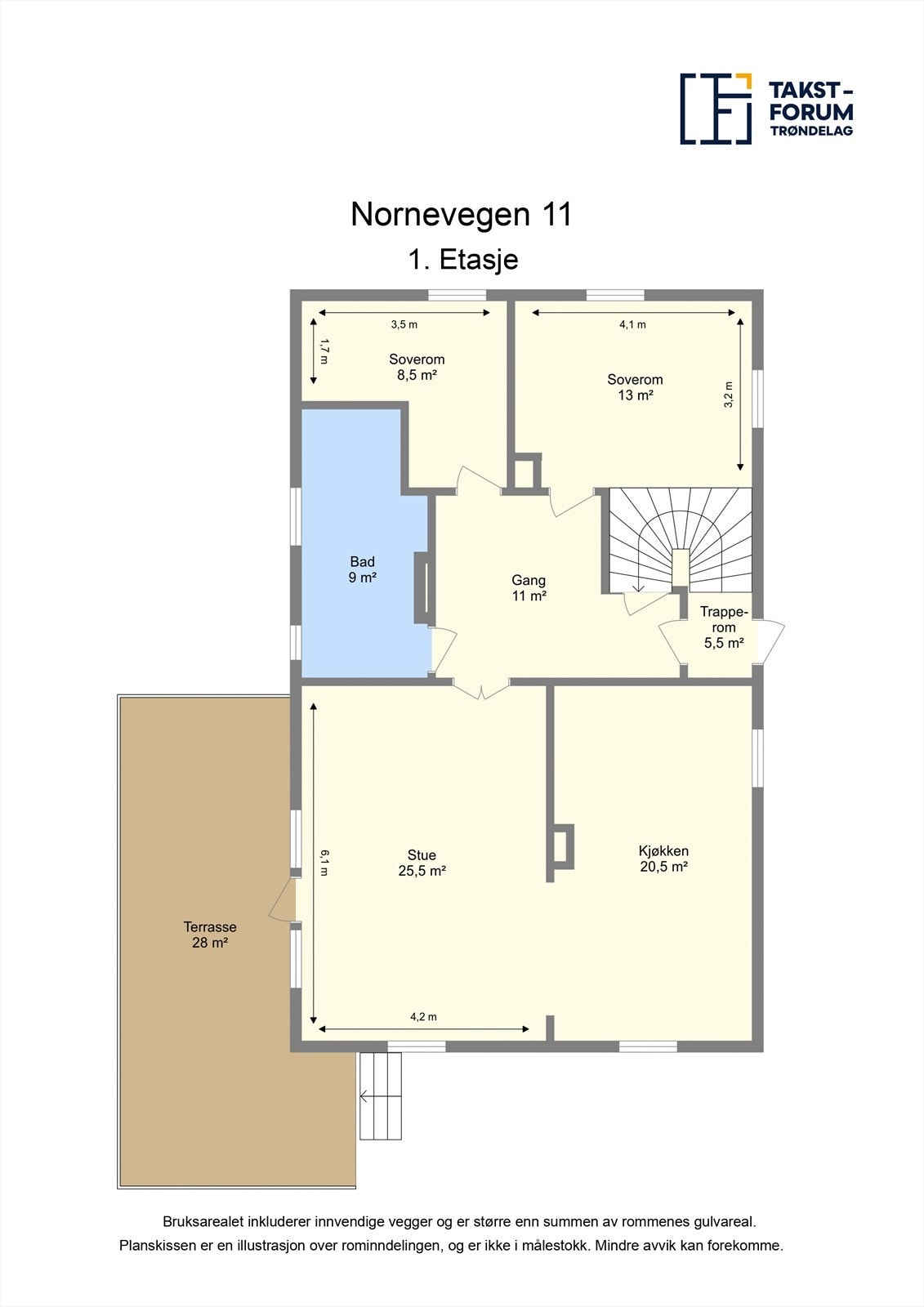 Planskisse 1.etasje Galleribilde