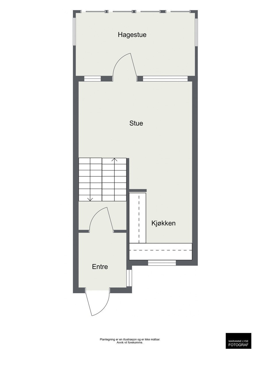Plantegning 1. Etasje. Galleribilde