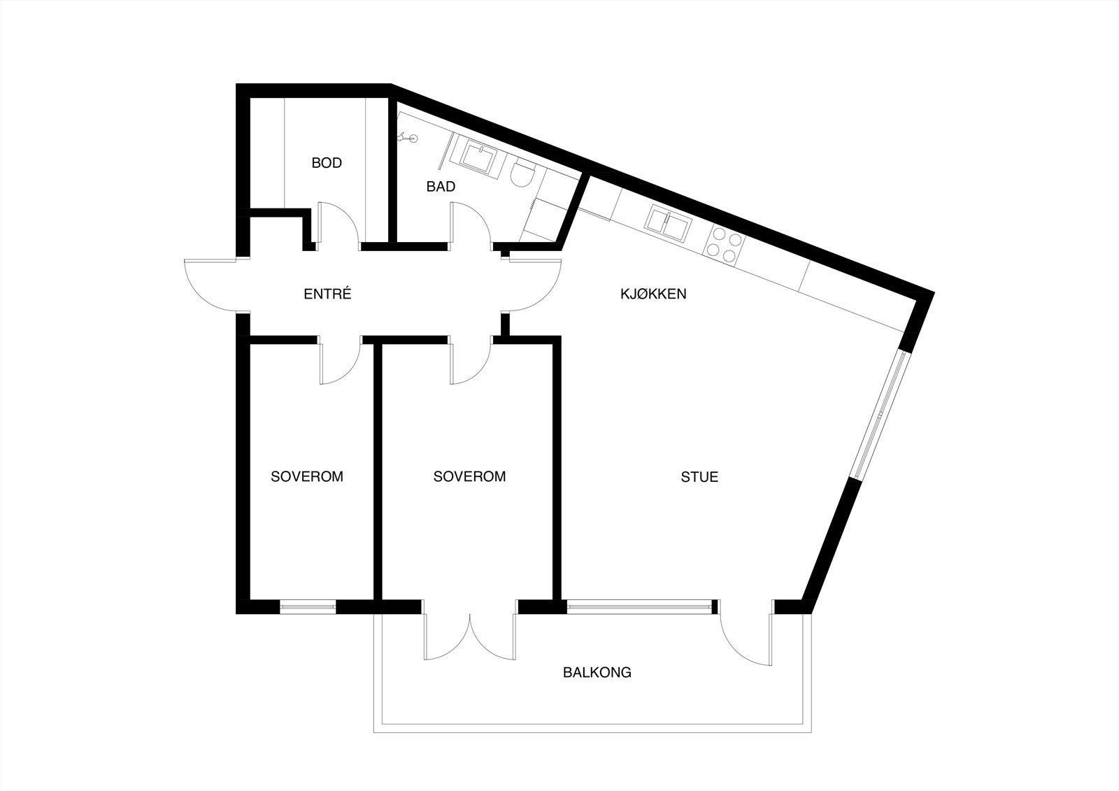 I tillegg finnes en ekstern bod i underetasjen som egner seg godt for sportsutstyr, sesongvarer eller lignende. Galleribilde
