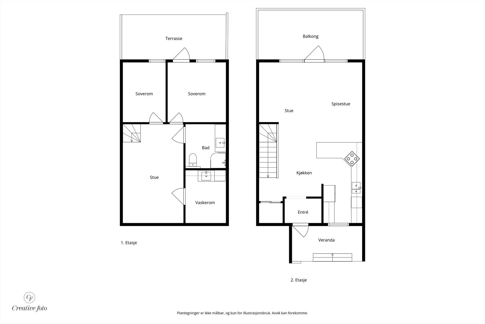 Plantegning 1+U. Galleribilde