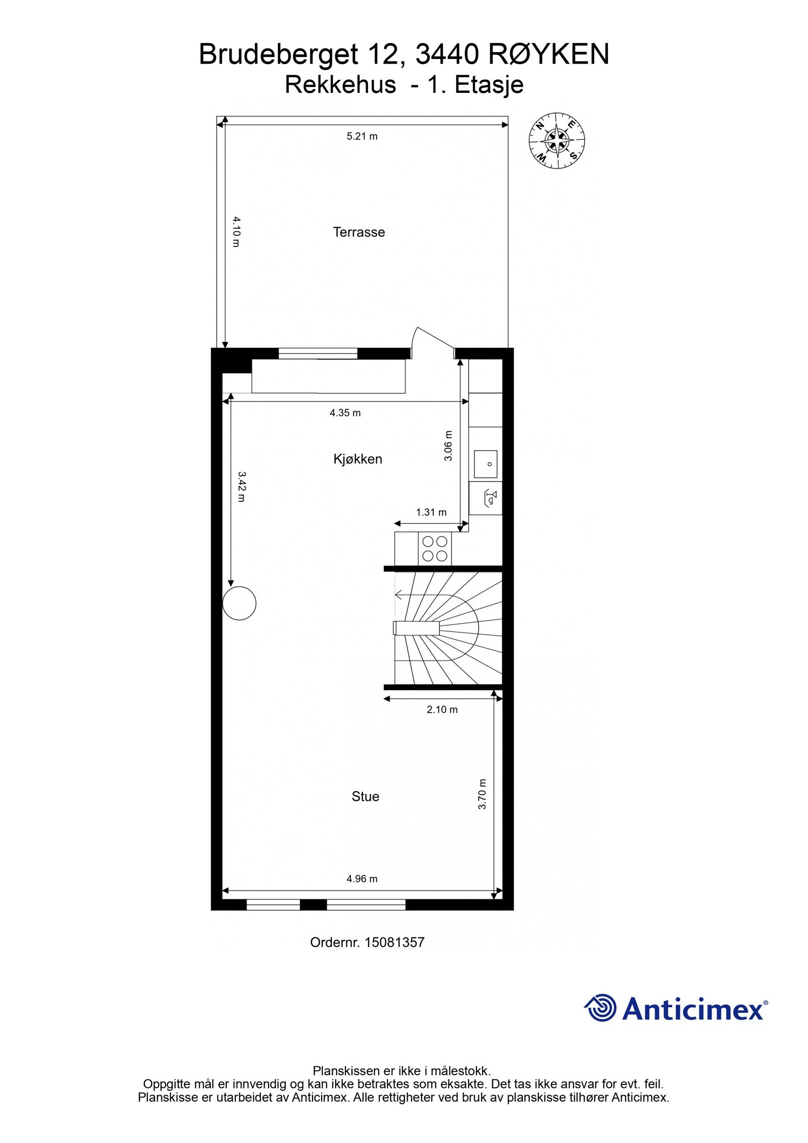 Plantegning 1. etasje Galleribilde