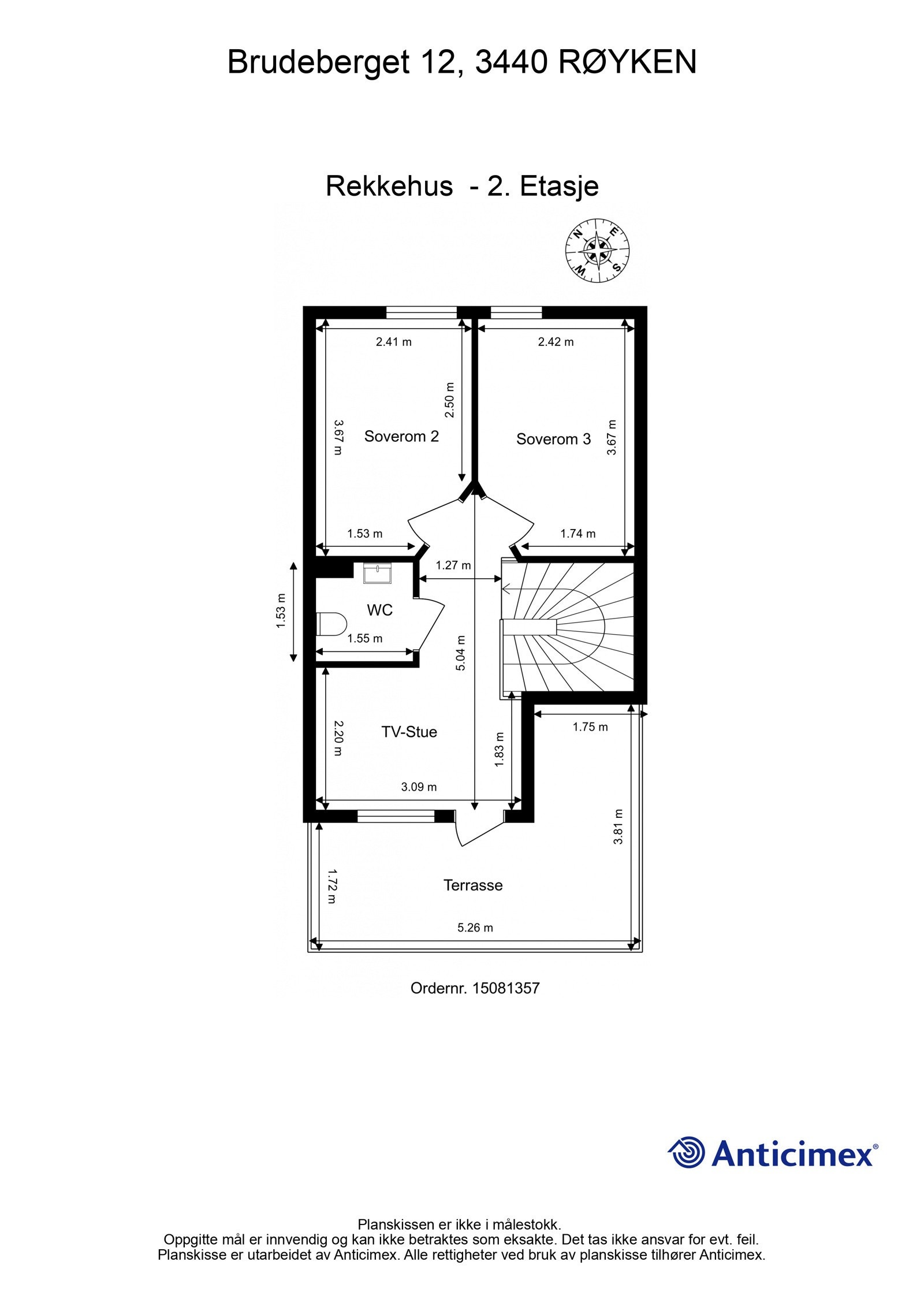 Plantegning 2. etasje Galleribilde