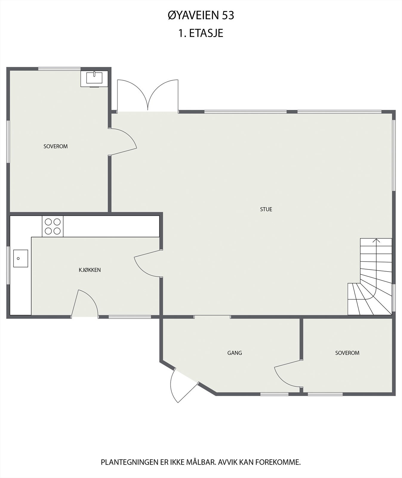 Plantegning - FRITIDSBOLIG - 1ETG Galleribilde